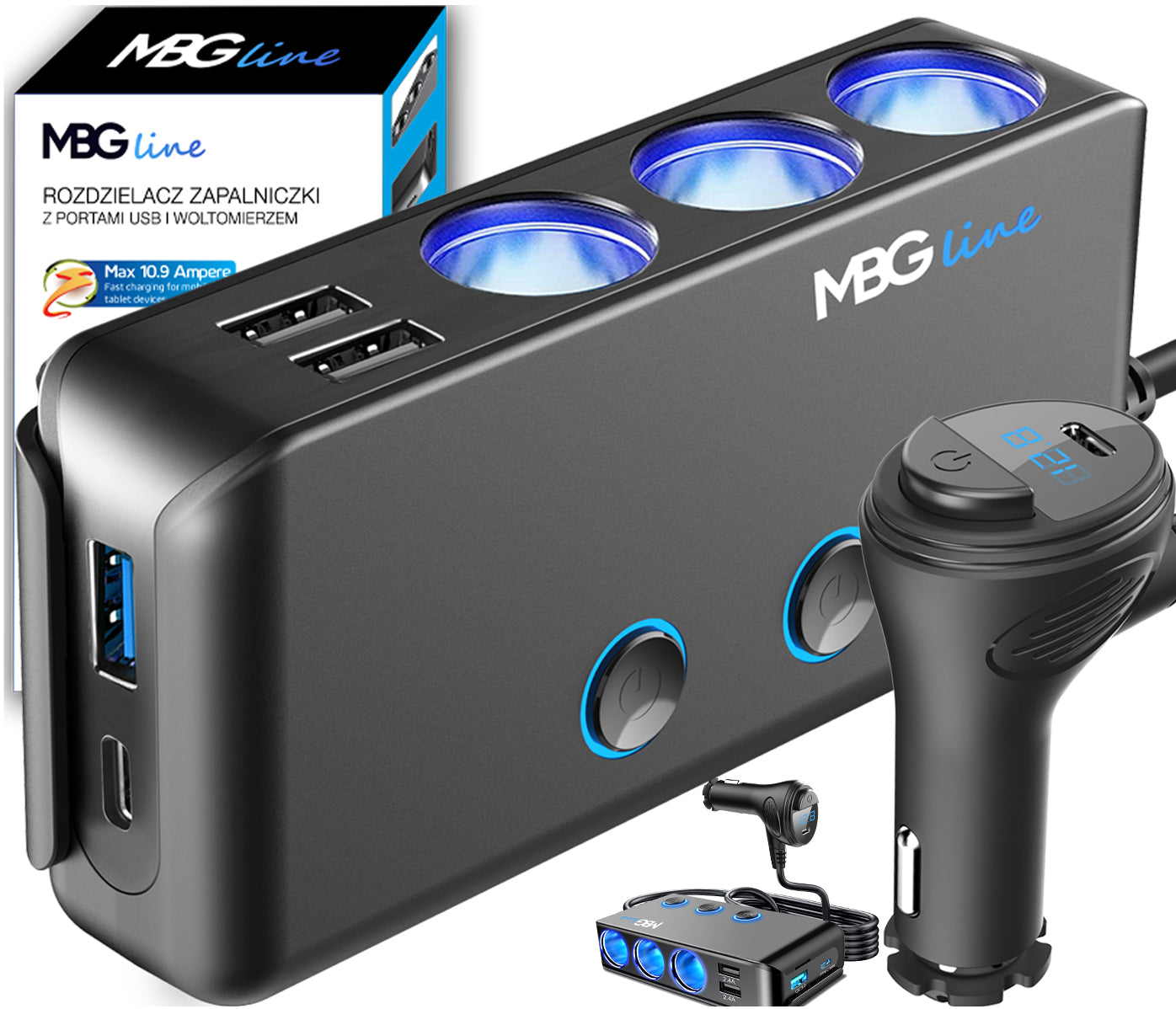 DISTRIBUTOR 12-24V 4xUSB QC PD