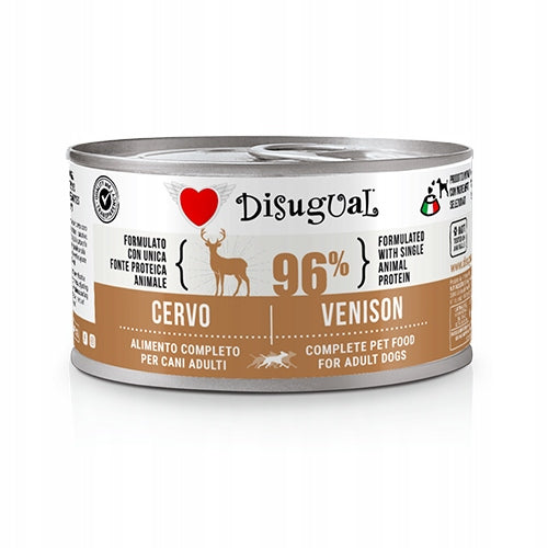 DISUGUAL MONOPROTEIN WET FOOD FOR ADULT DOGS 150g DEER