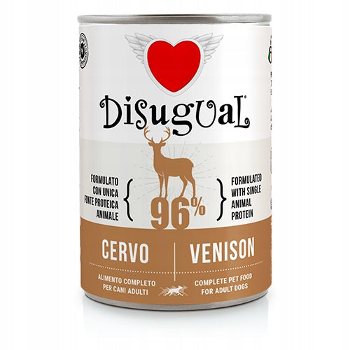 DISUGUAL MONOPROTEIN WET FOOD FOR ADULT DOGS 400g DEER