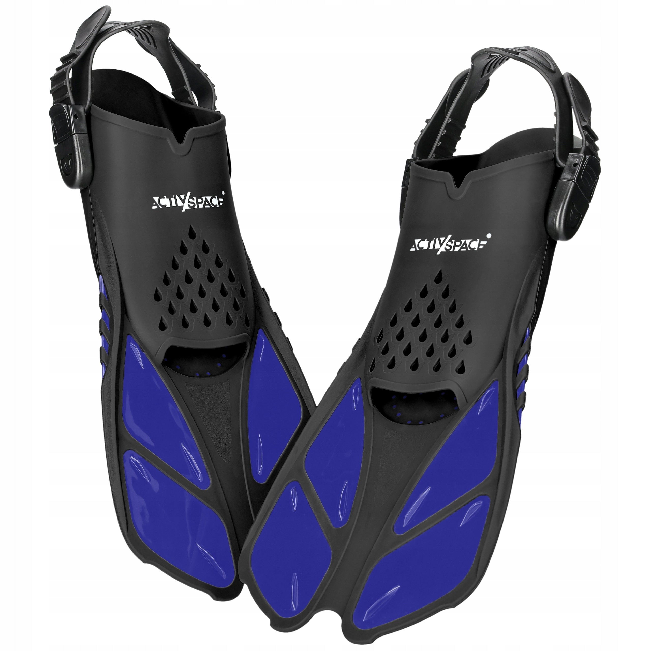 DIVING FINS SWIMMING SNORKELING ADJUSTABLE FOR HOLIDAYS SWIMMING POOL 43-47 Color blue