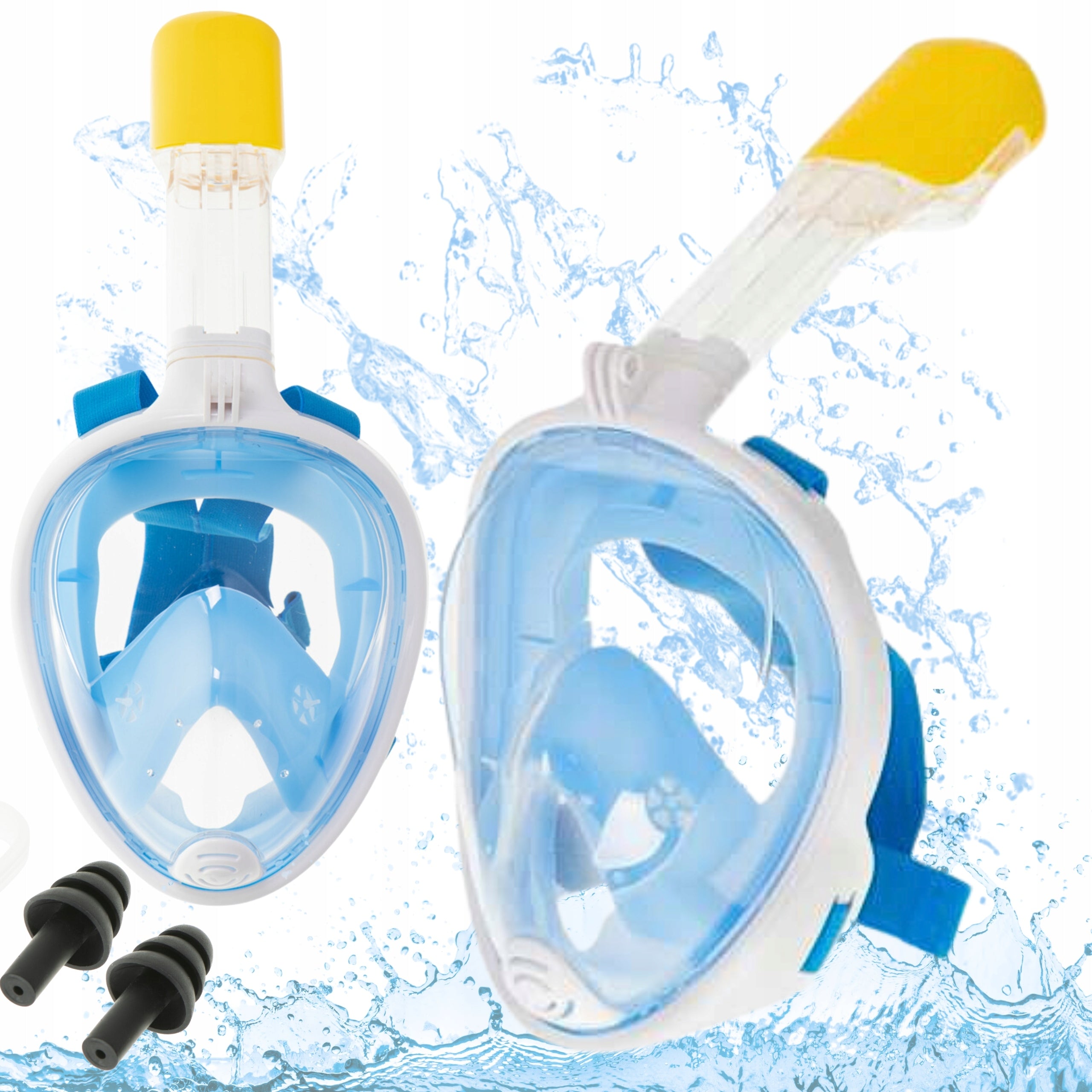 DIVING MASK DIVING FOLDING FULL FACE L/XL BLUE