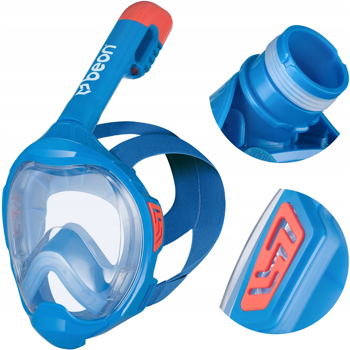 DIVING MASK FOR CHILDREN FULL FACE FOR SWIMMING SKORKELING BEON