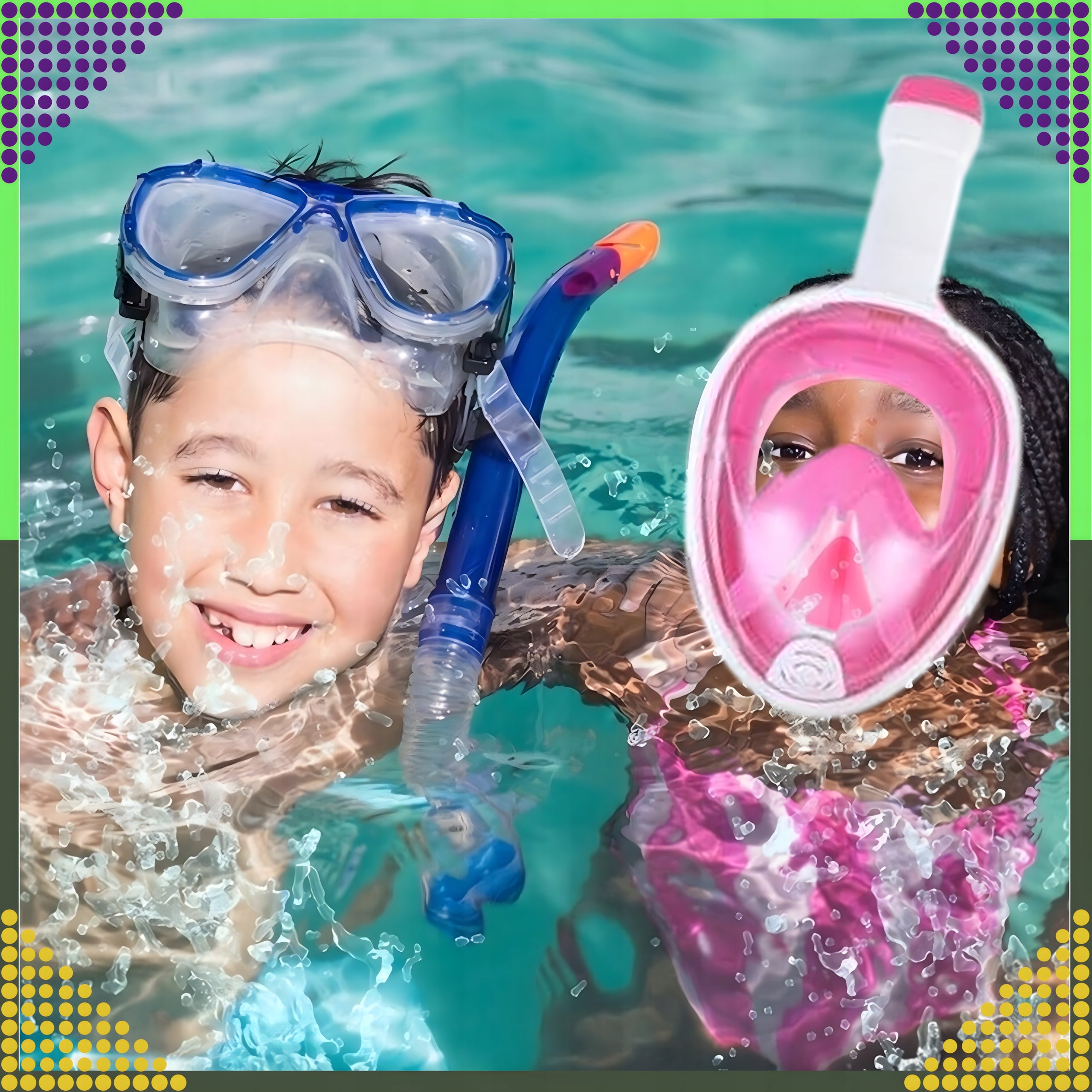 DIVING MASK FOR CHILDREN FULL FACE S/M ANTI-FOG 180° Manufacturer code RC-K-1757