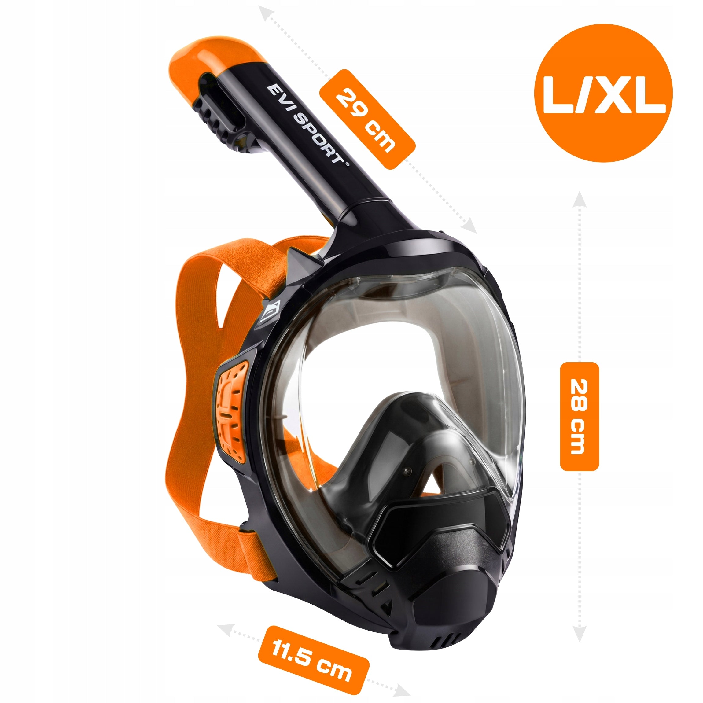 DIVING MASK FOR SNORKELING WATER SAFE TIGHT ANTI-FOG V5.2 L/XL Packaging status original