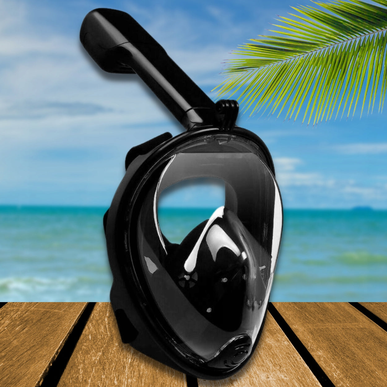 DIVING MASK FULL FACE FOLDING S/M BLACK SNORKELLING Manufacturer code Maska do Nurkowania Pełnotwarzowa S / M