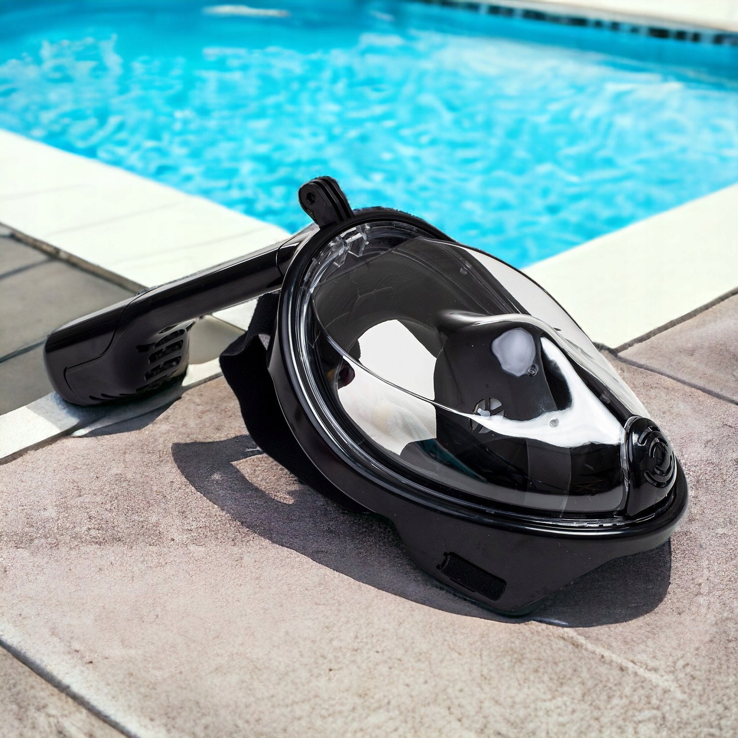 DIVING MASK FULL FACE FOR SWIMMING NON-PAIRING AntiFog S/M Model Maska do nurkowania snorkelingu pełnotwarzowa