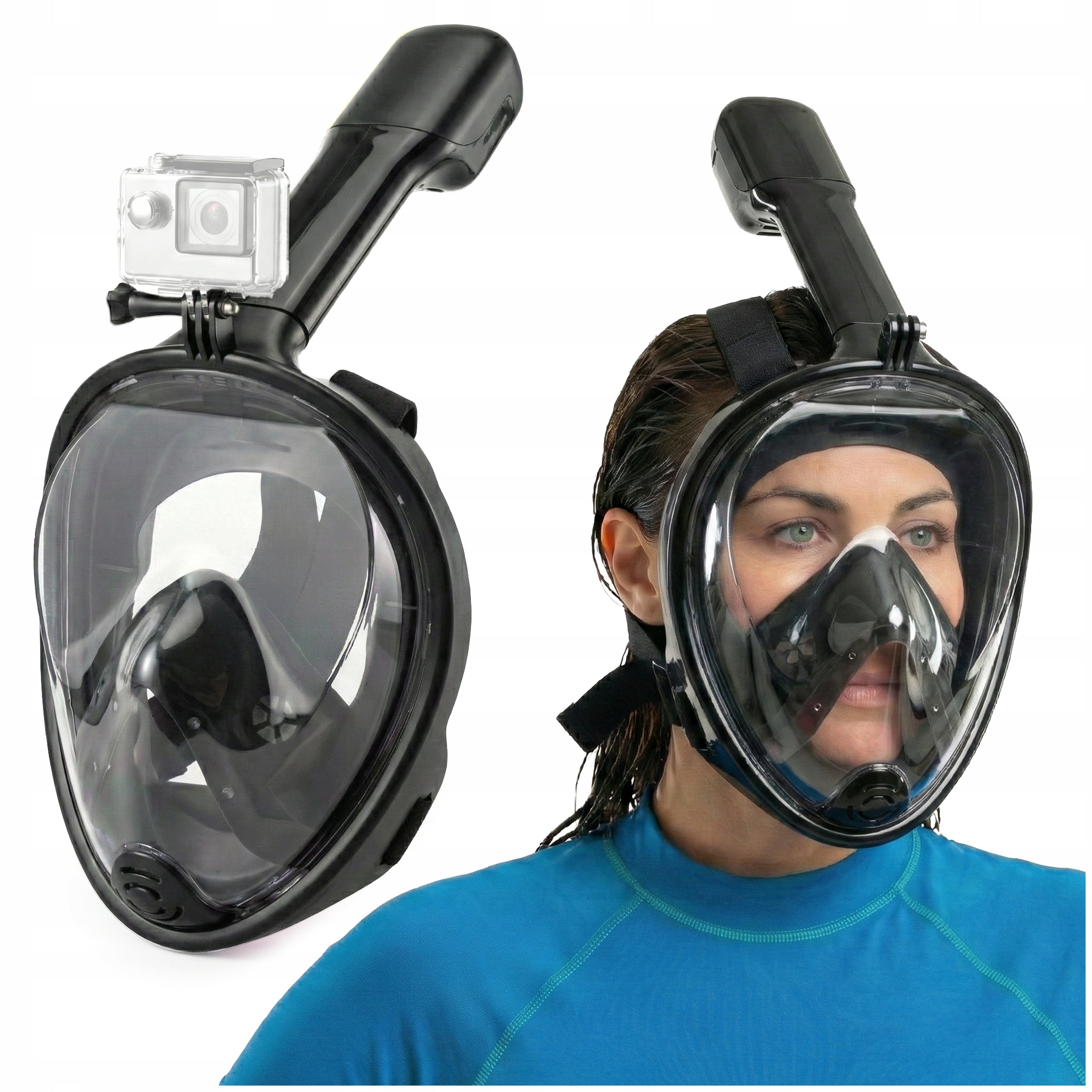 DIVING MASK FULL FACE FOR SWIMMING NON-PAIRING AntiFog S/M
