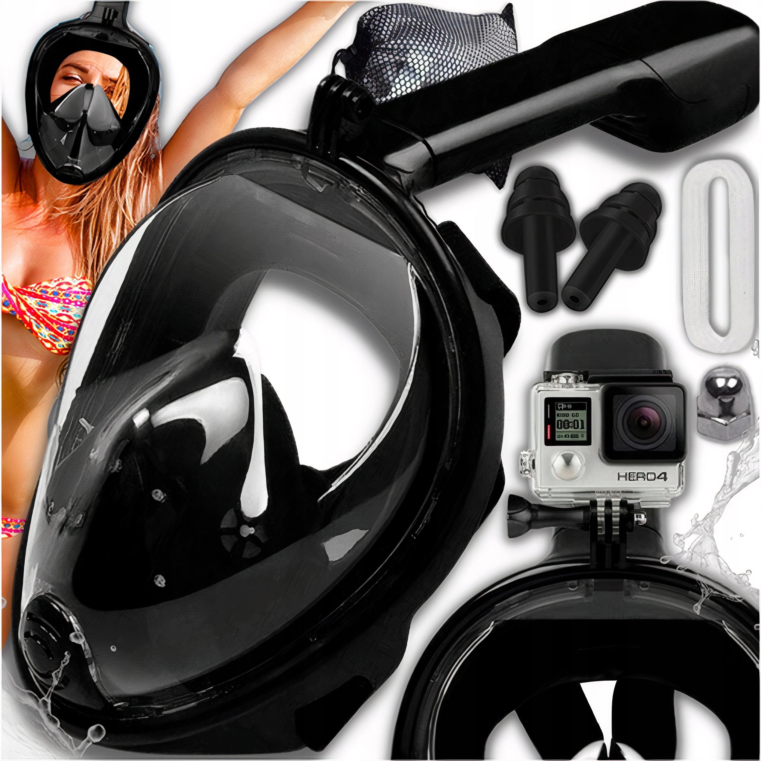 DIVING MASK FULL FACE UNIVERSAL L-XL