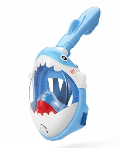 DIVING MASK SNORKELING FOR CHILDREN FULL FACE KIDS BLUE Model Shark