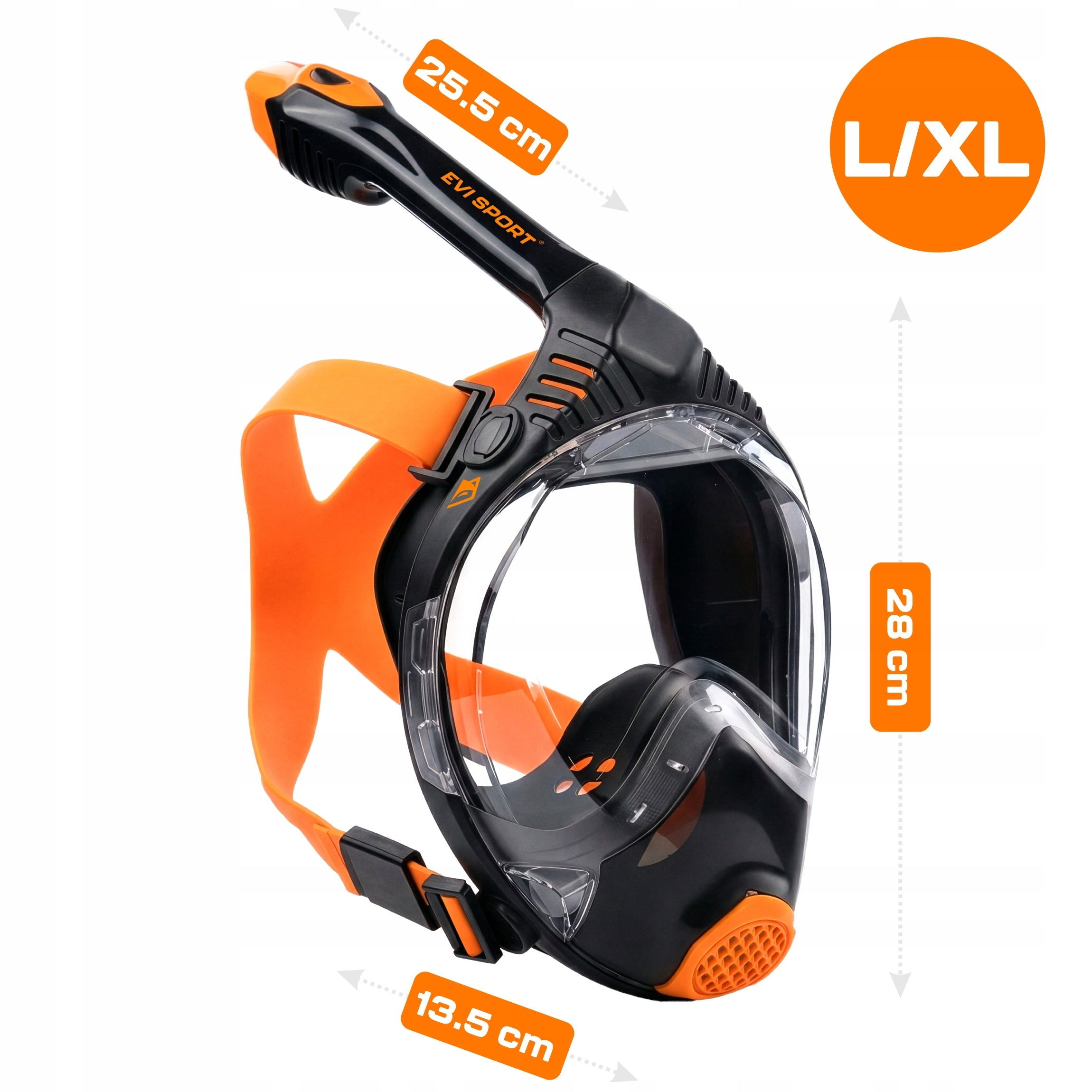 DIVING MASK SNORKELING FULL FACE 180 NON-PAIRING L/XL Packaging status original