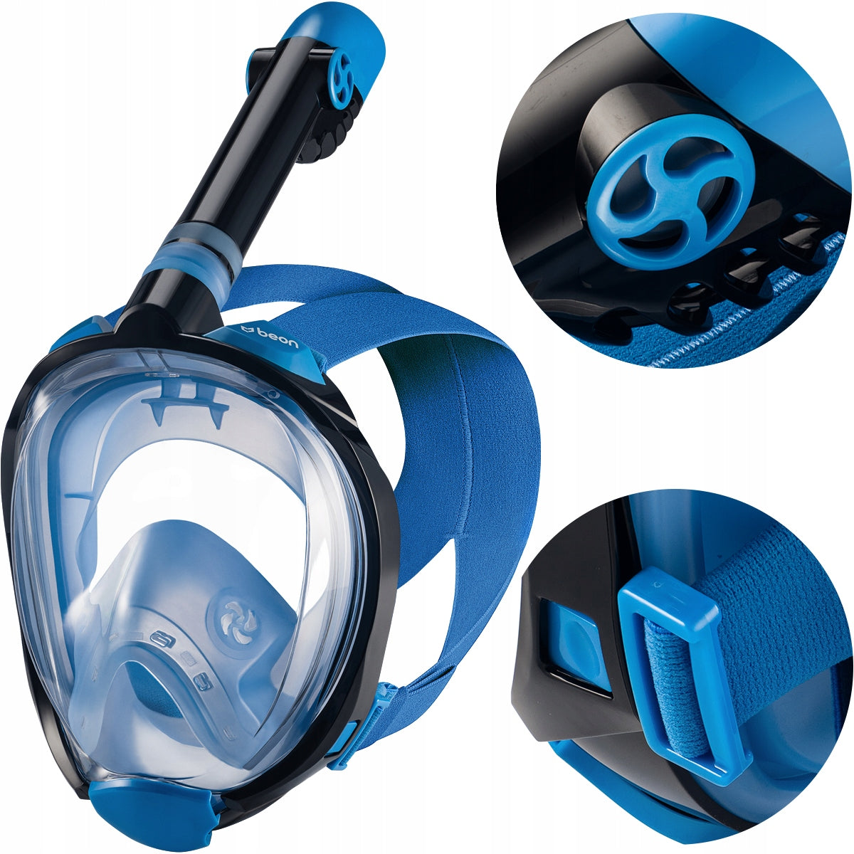 DIVING MASK SNORKELING FULL FACE FOLDING SURFACE L/XL