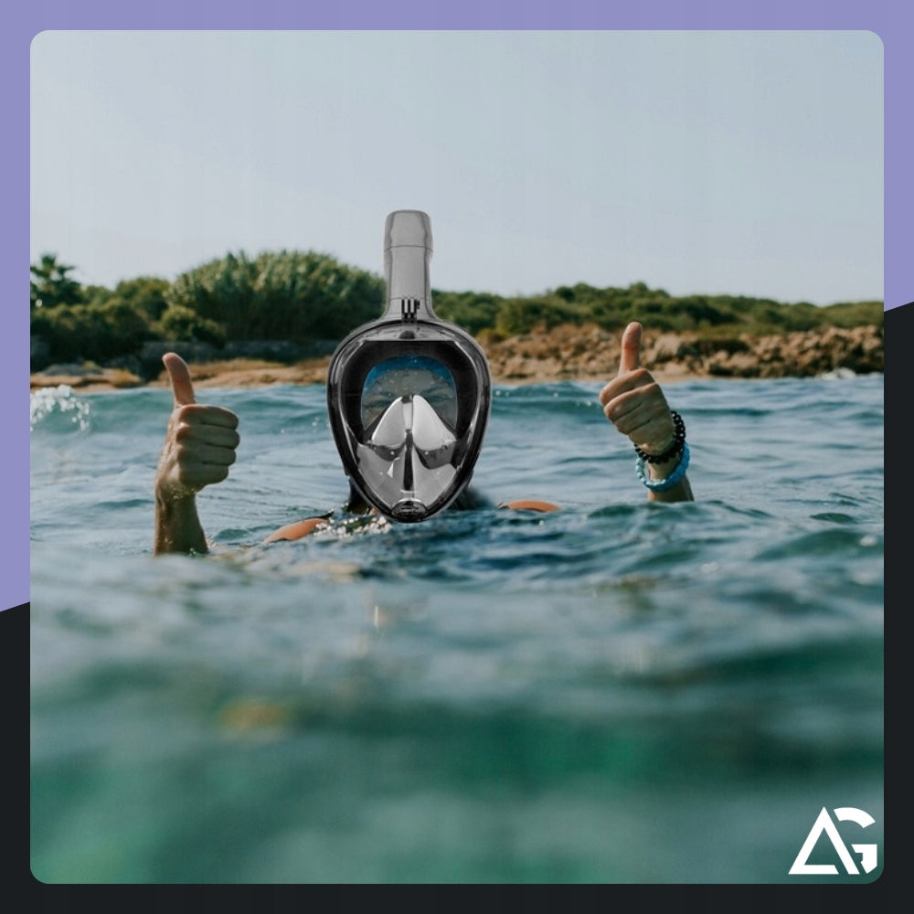 DIVING MASK SNORKELING FULL FACE FOR ADULTS L/XL Brand ARSA GO