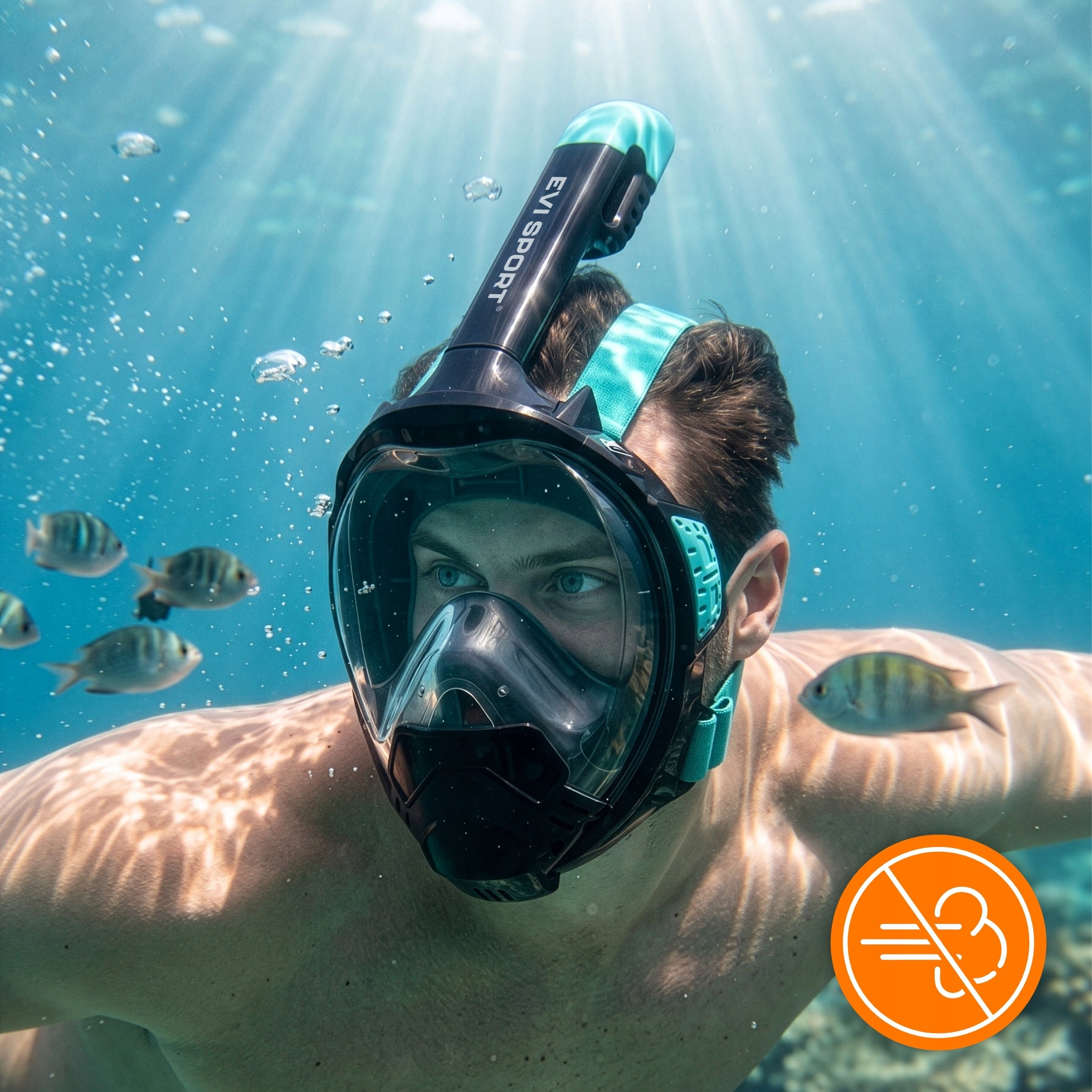 DIVING MASK SNORKELING FULL FACE PANORAMA TOP NO-FOG V5.2 S/M Manufacturer code SHP-1207