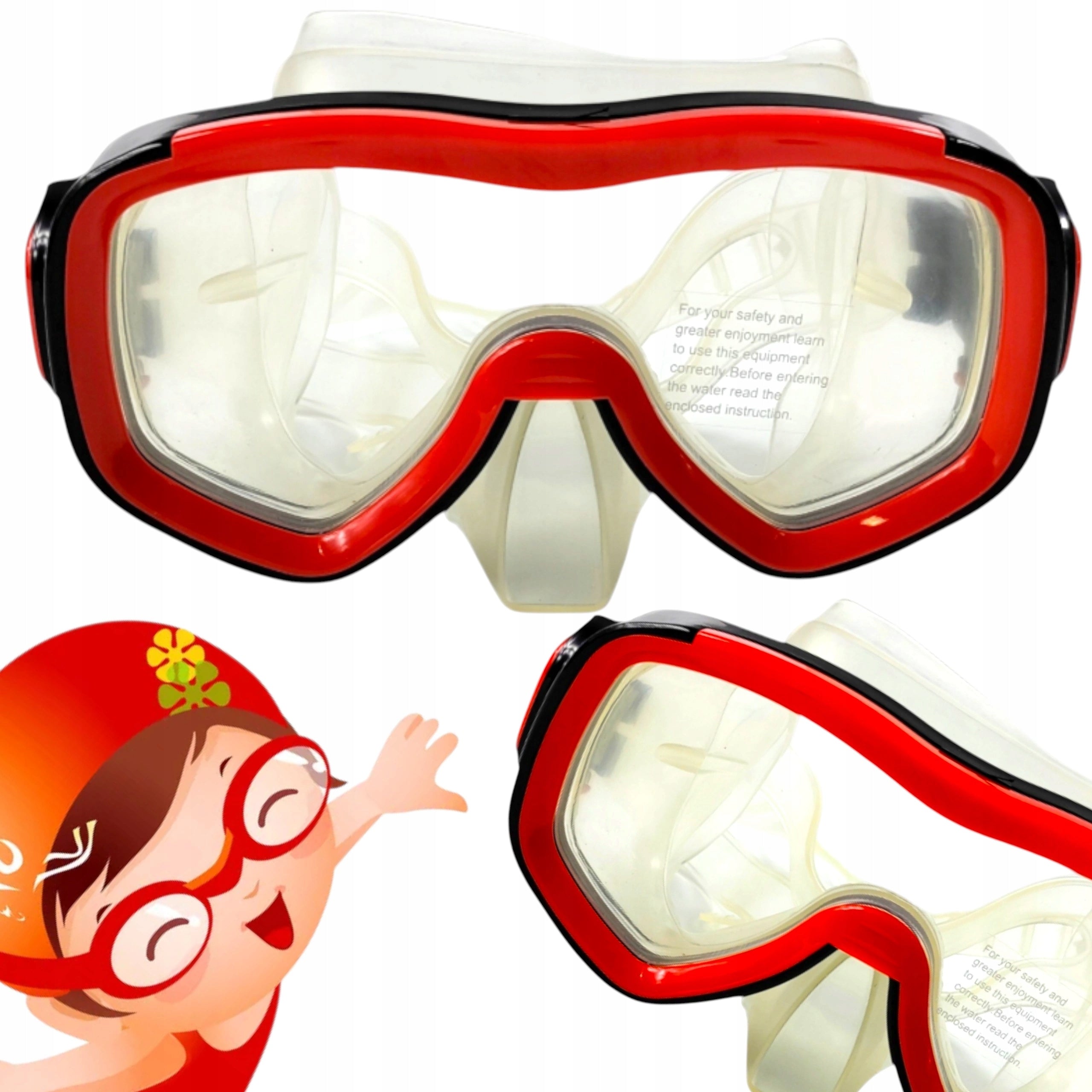 DIVING MASK SWIMMING GOGGLES FOR CHILDREN FOR SWIMMING POOL HOLIDAYS Color multicolor