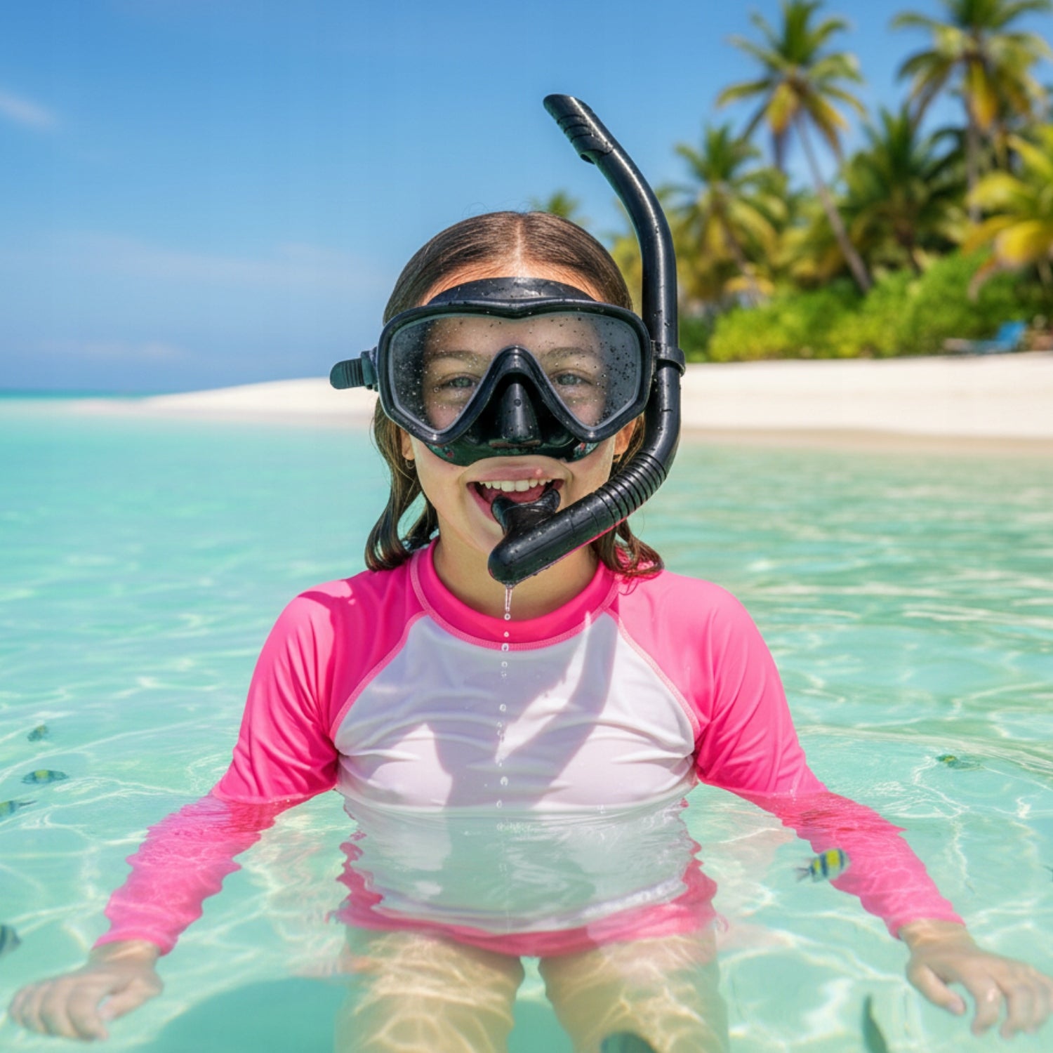 DIVING MASK SWIMMING GOGGLES WITH SNORKELING TUBE SNORKEL SET Packaging status original