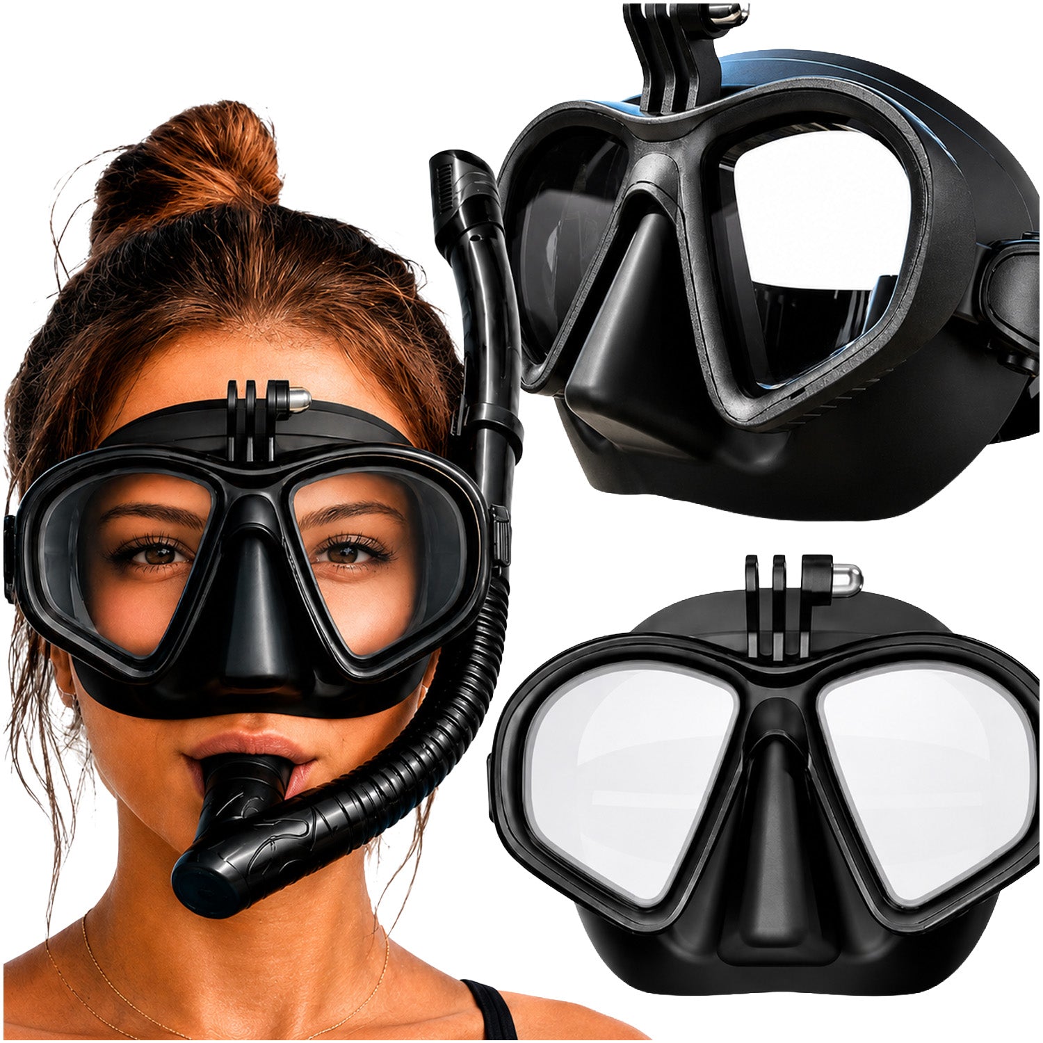 DIVING MASK WATER SWIMMING SET GLASSES SNORKELING TUBE