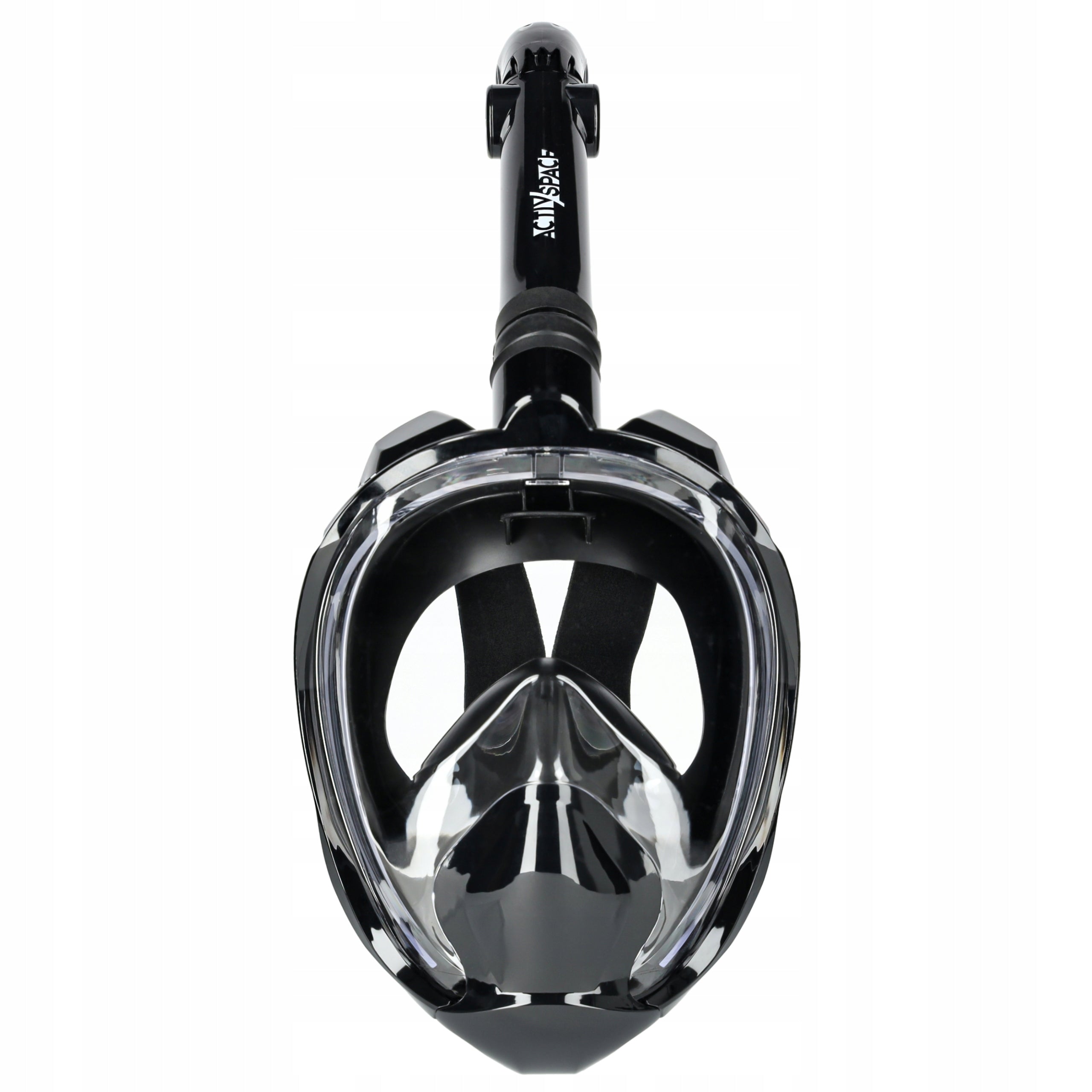 DIVING MASK WITH FOLDING TUBE FULL FACE PANORAMIC DRY TOP S/M Color black