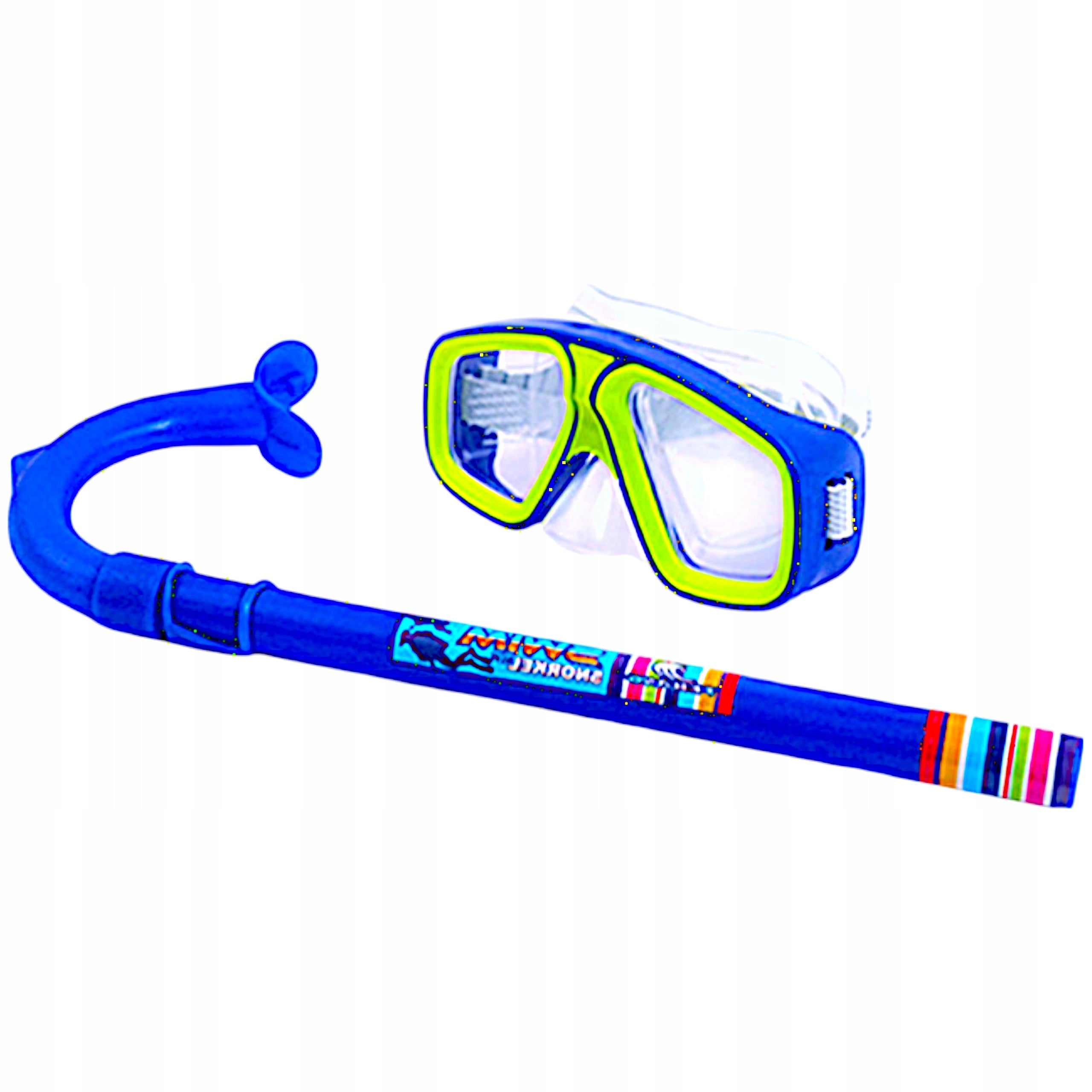 DIVING SET GOGGLES WITH SNORKEL WATER MASK EASY STRAP