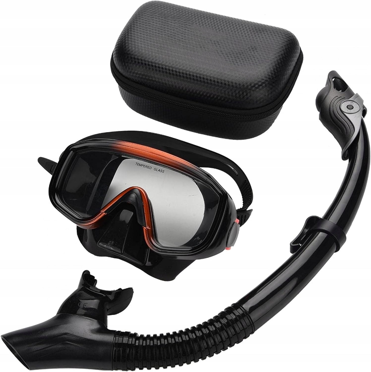 DIVING SET MASK AND SNORKEL GLASSES AND SNORKELING TUBE Brand no brand
