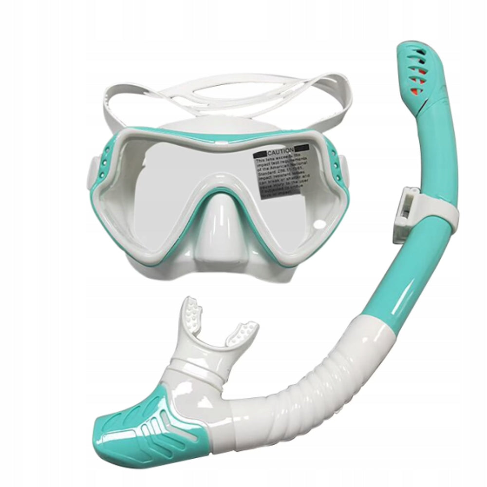 DIVING SET MASK AND SNORKEL GLASSES AND SNORKELING TUBE Product weight with unit packaging 0.4 kg