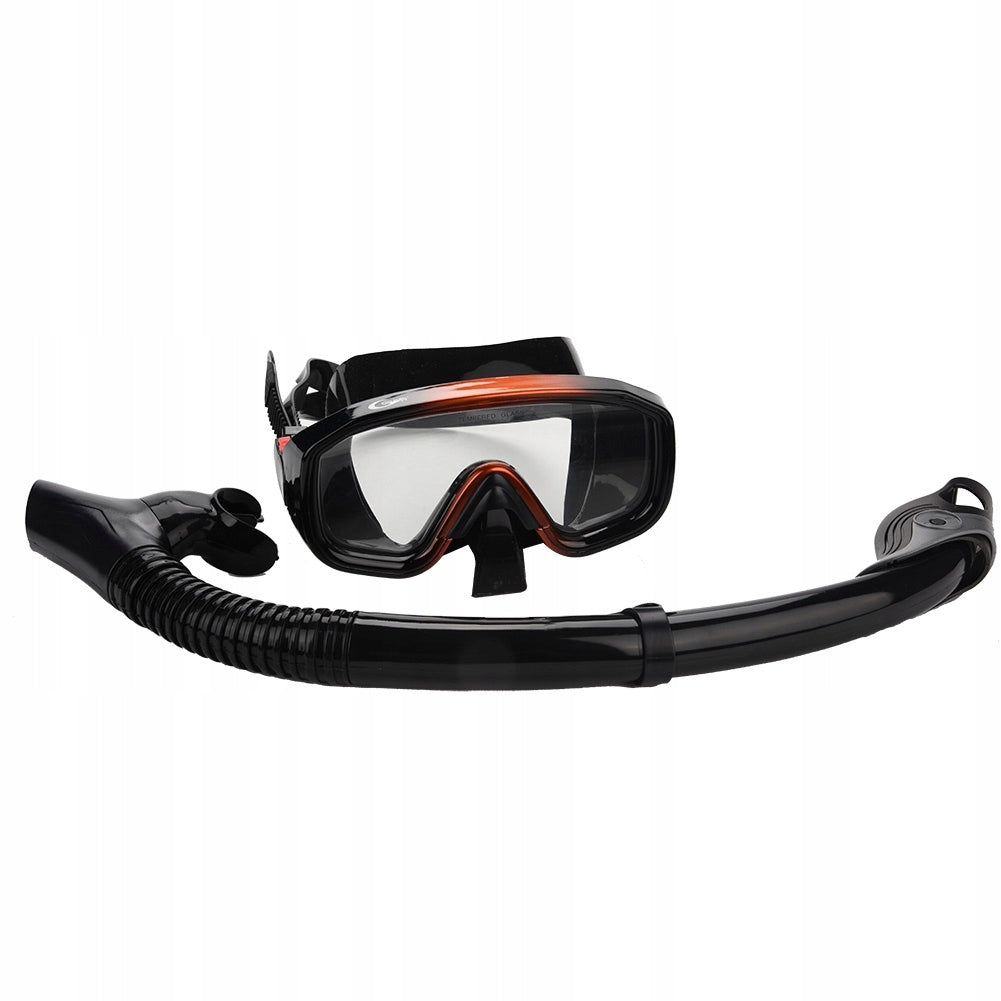 DIVING SET MASK AND SNORKEL GLASSES AND SNORKELING TUBE