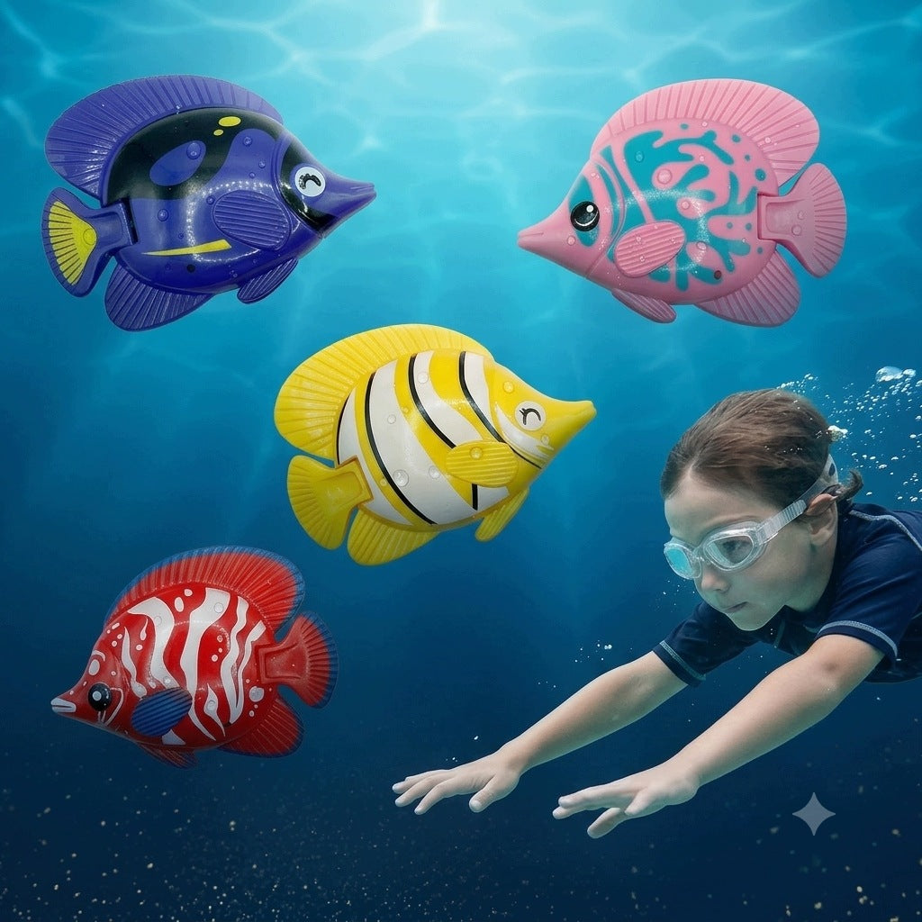 DIVING TOYS FISH FOR WATER POOL BATHTUB FISHING CAPS 4PCS Manufacturer code YH-C0970-FISH