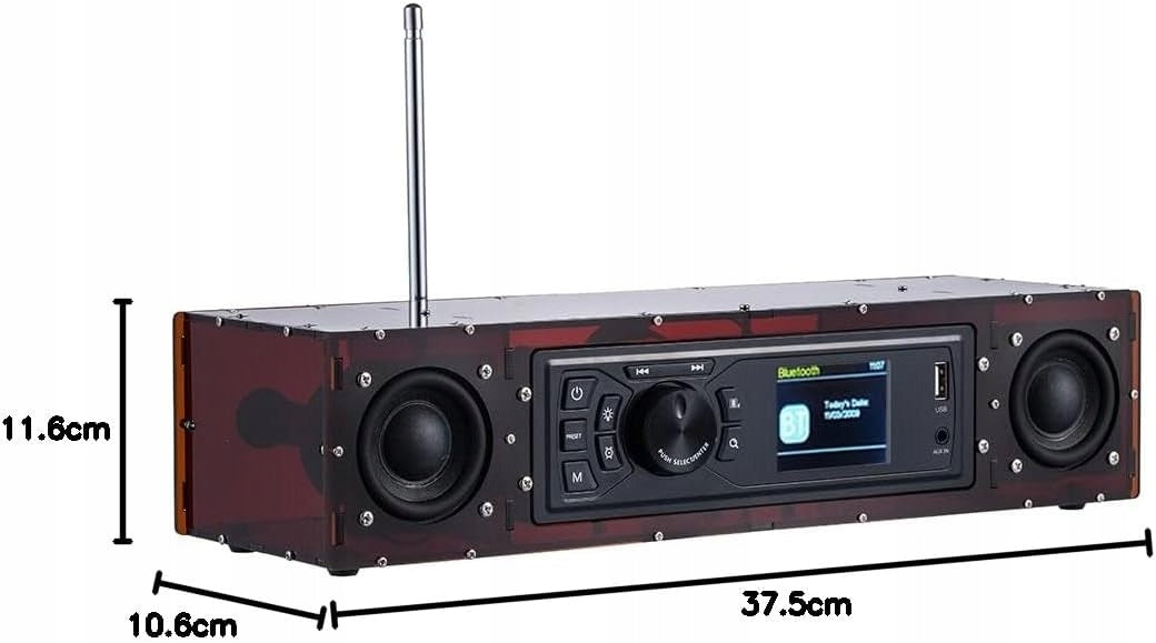 DIY Digital Radio DAB+ / FM AOVOTO – USB | AUX | 2,4” display
