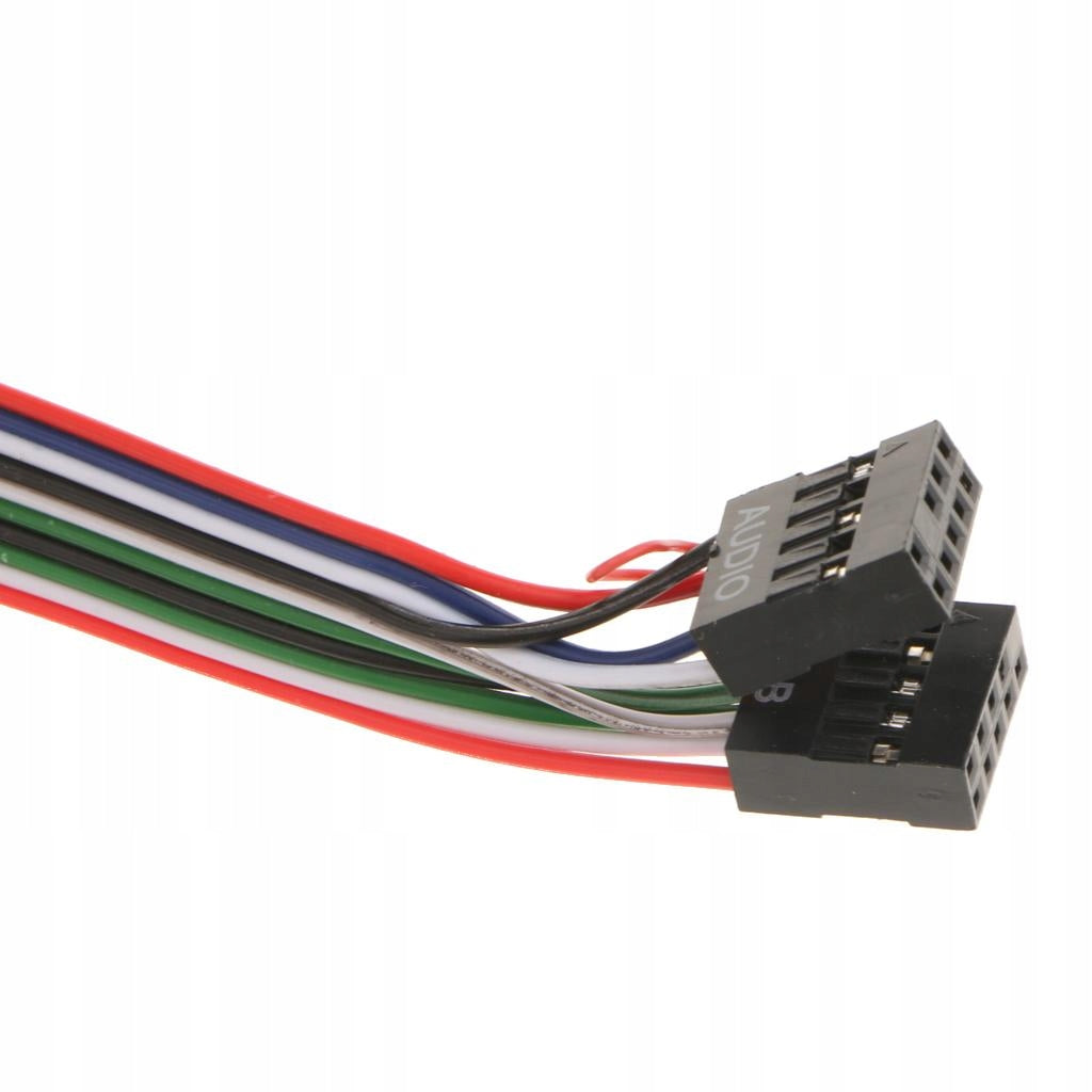 DIY Dual USB 2.0 Port Audio for Computer Case Socket Cable 6.8CM Model inna