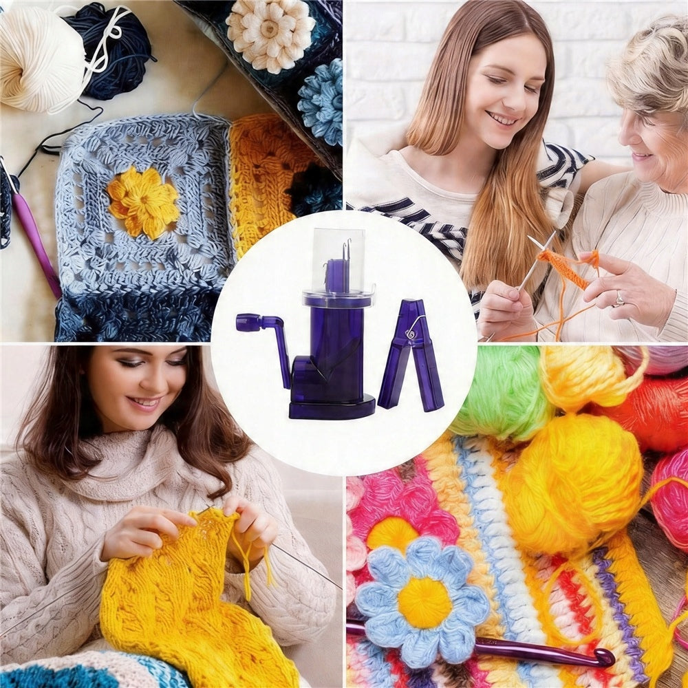 DIY HAND KNITTING MACHINE FOR CREATIVE HANDMADE PROJECTS Dominant color purple