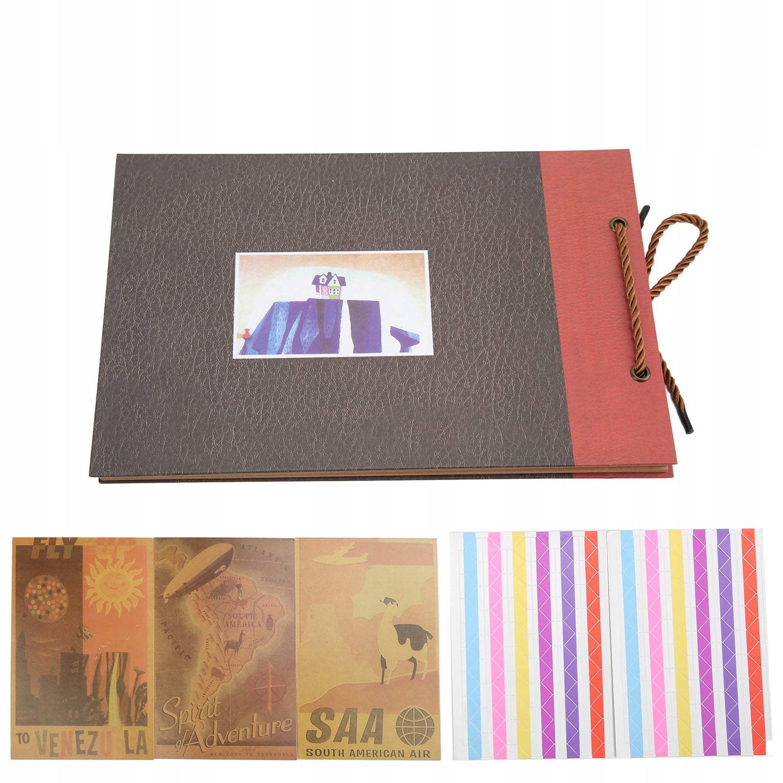 DIY Handmade Scrapbooking Photo Album with Colorful OP