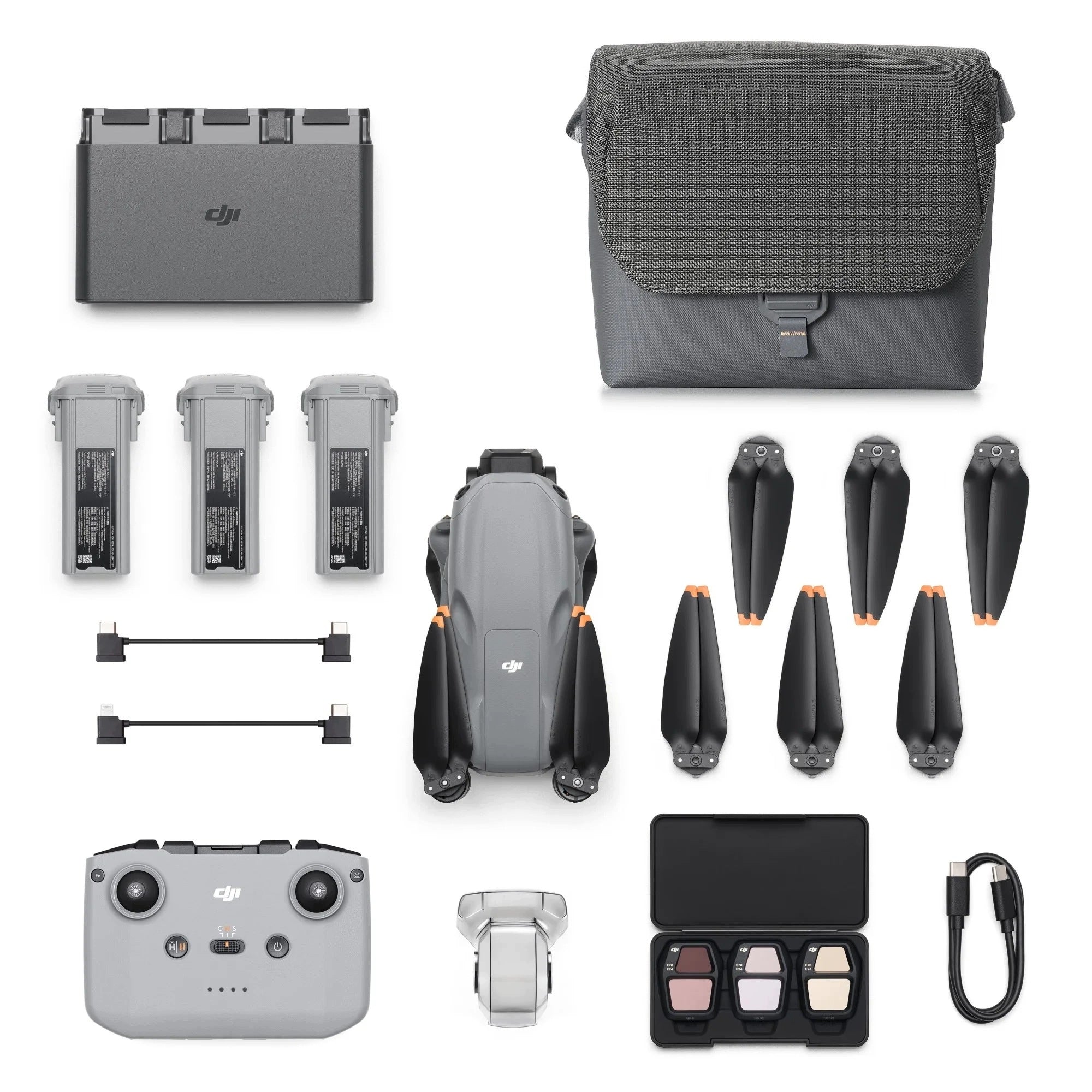DJI Air 3S Fly More Combo (RC-N3) 3200m 4276mAh tracking, two FMC cameras