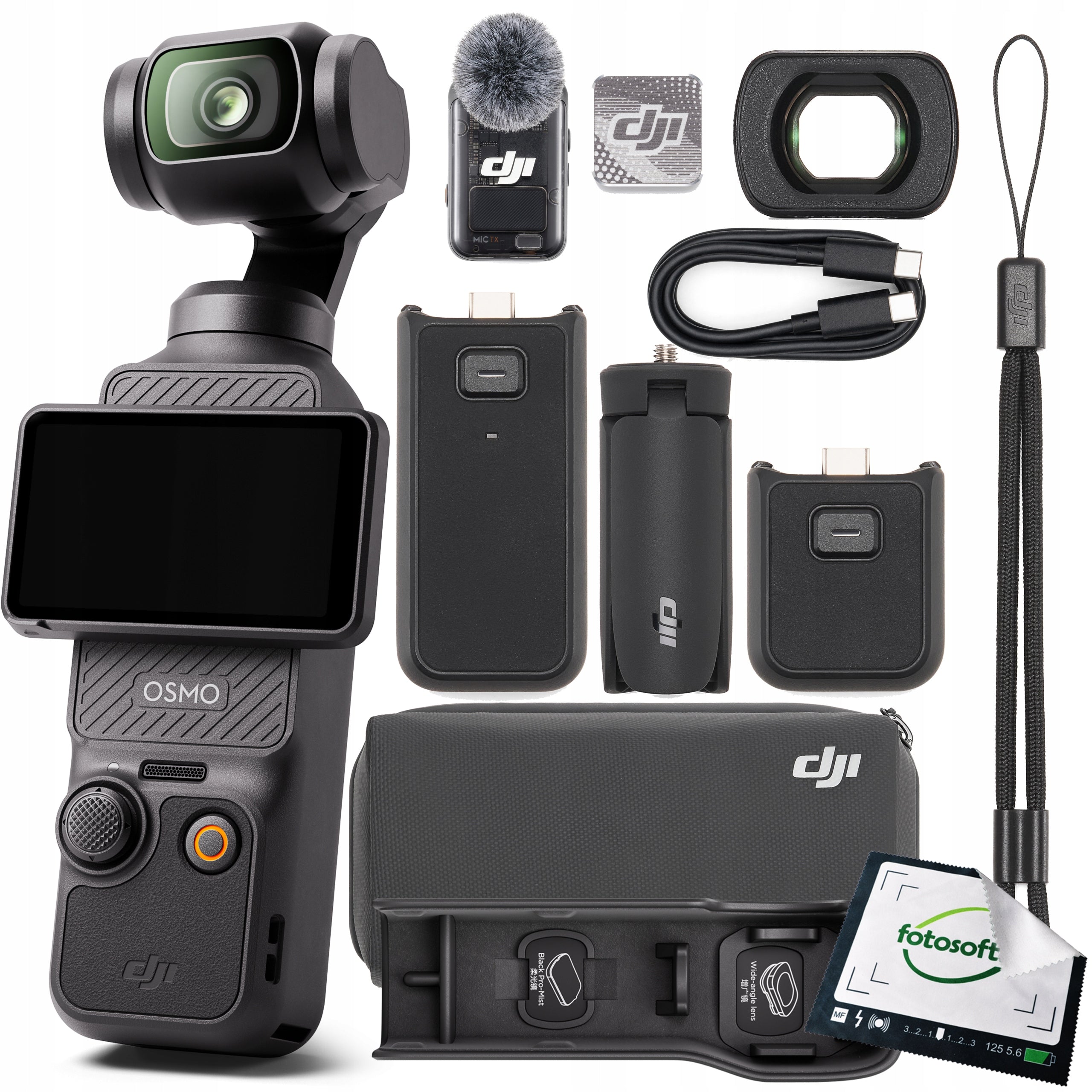 DJI OSMO POCKET 3 CREATOR COMBO CAMERA VLOG VIDEO POCKET 4K + FREEBIE