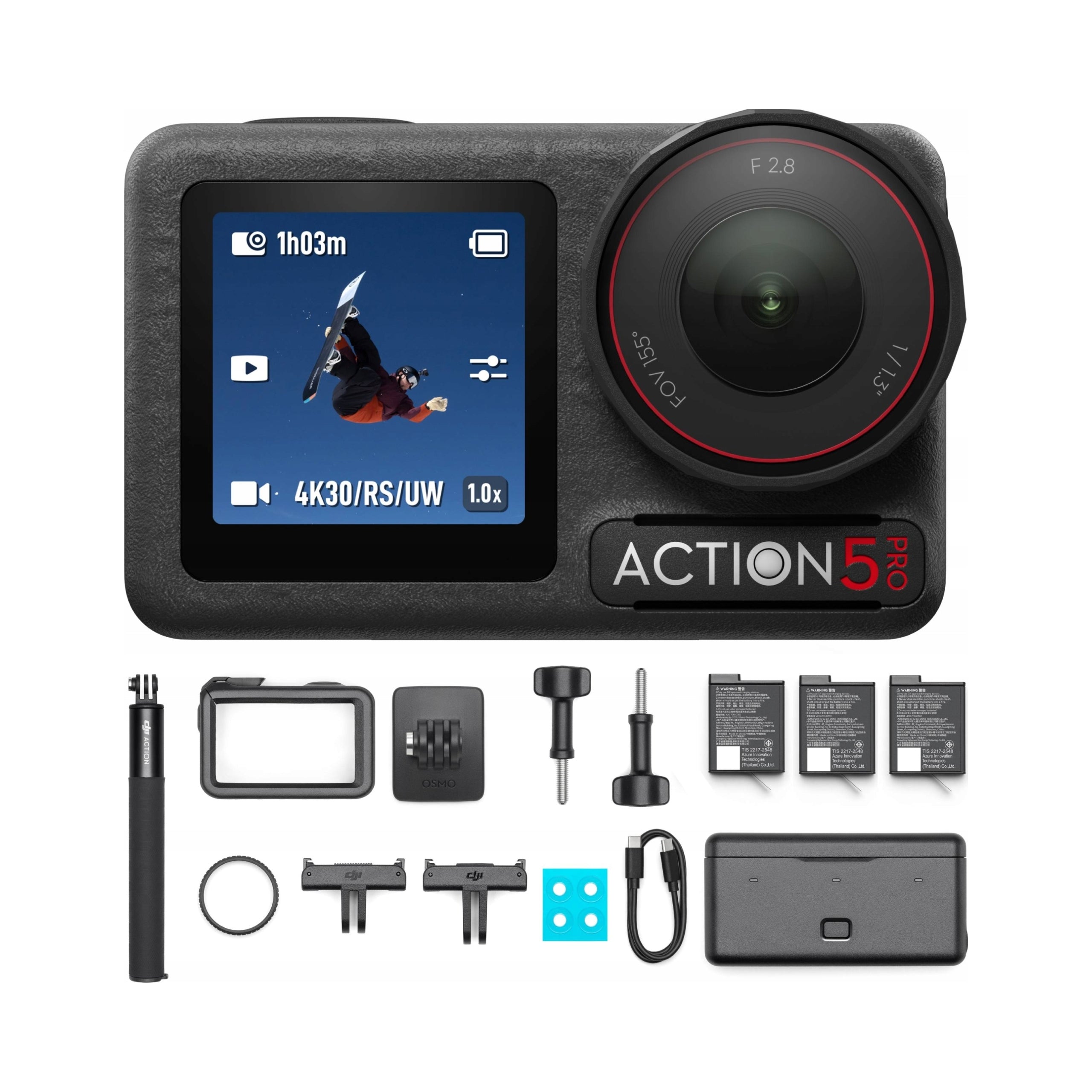 DJI Osmo Action 5 Pro Adventure Combo 4K UHD Sports Camera