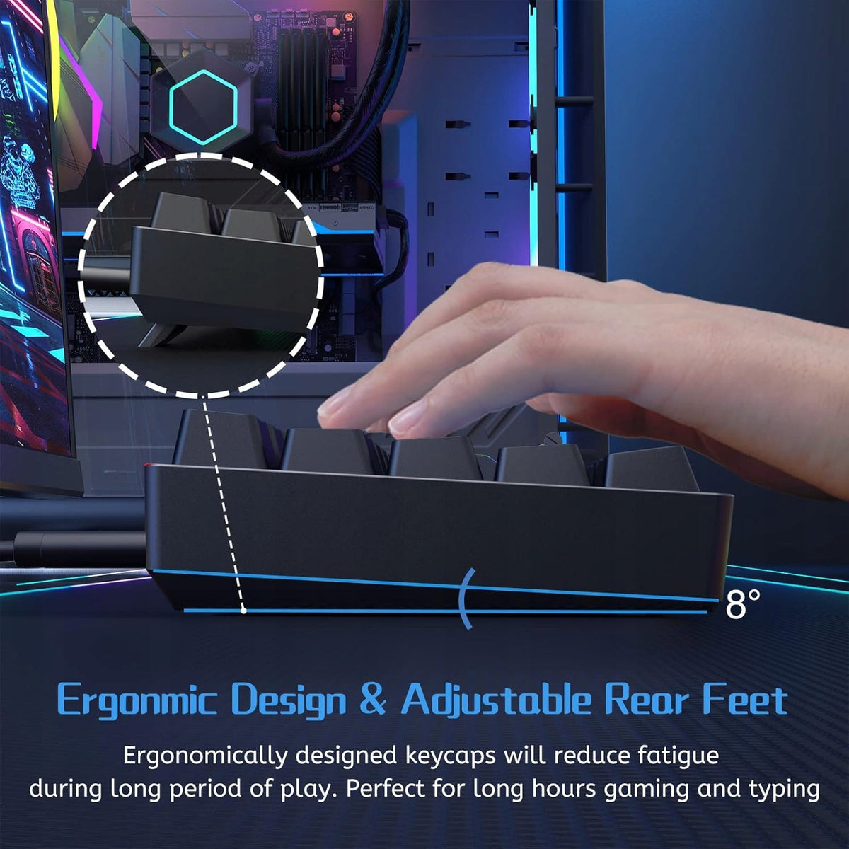 DK61SE Ultra-Compact Mini Gaming Mechanical Keyboard Manufacturer code 51998949