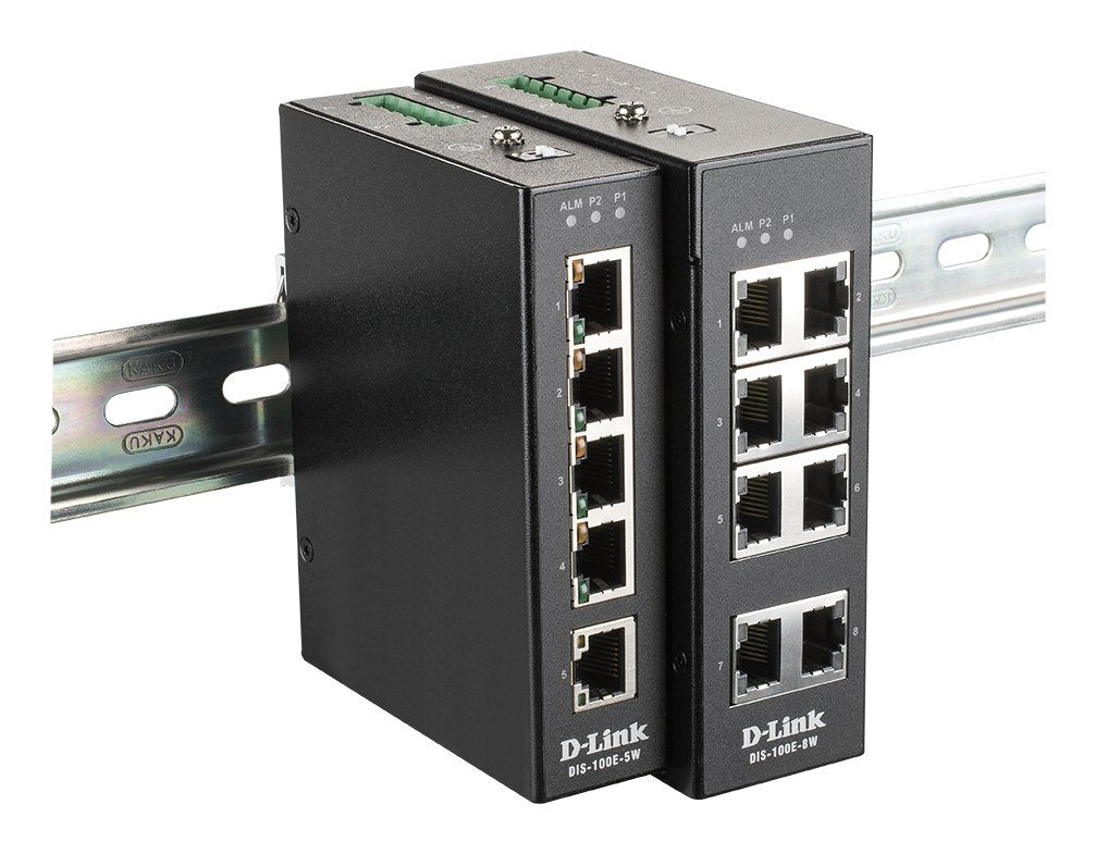 DLINK DIS-100E-5W 5-Port Unmanaged L2 Fast Ethernet Switch Packaging status original