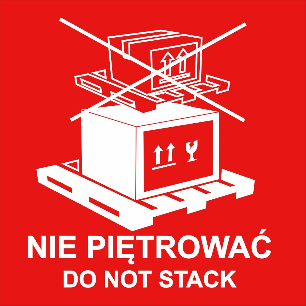 DO NOT STACK sticker pallet packagex1000