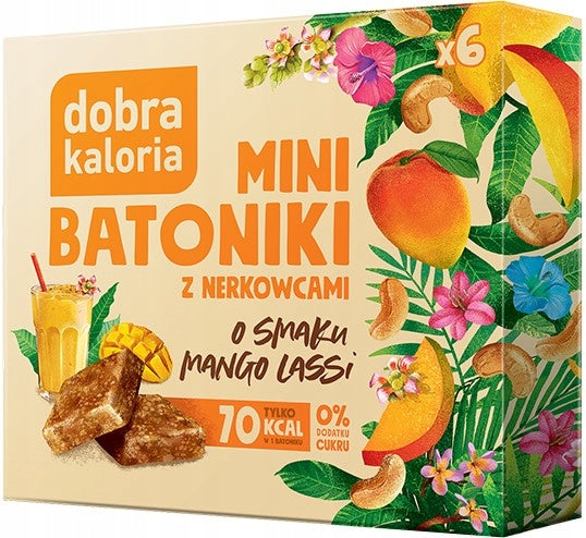 DOBRA KALORIA MINI BARS MANGO LASSI BARS WITHOUT SUGAR | NUTS + FRUITS