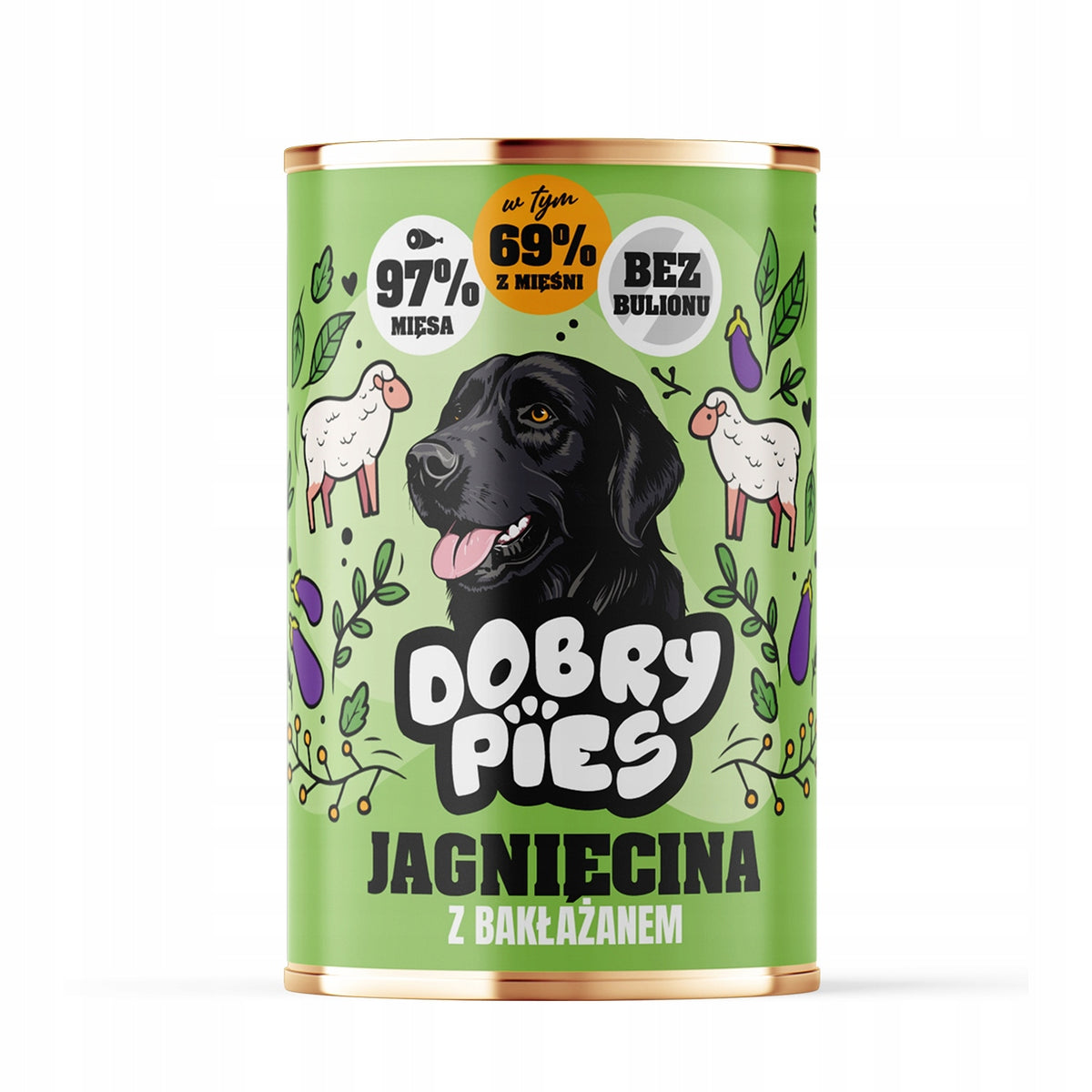 DOBRY PIES Lamb with eggplant 400g - WET DOG FOOD