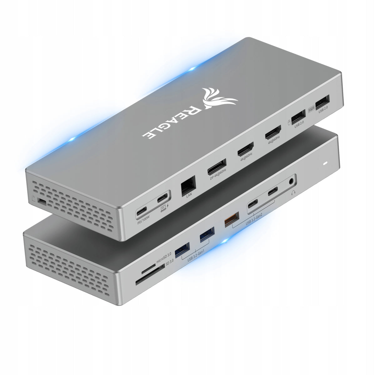 DOCKING STATION 16in1 HUB USB 3.2 MST 2 HDMI DP 4K60Hz PD100W RJ45 SD 7x USB