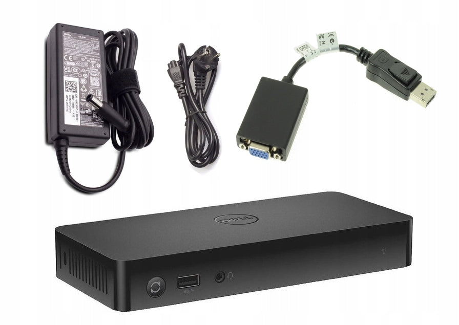 DOCKING STATION DELL D5000 02247F WiGig for E7440 + 65W POWER SUPPLY + ADAPTER