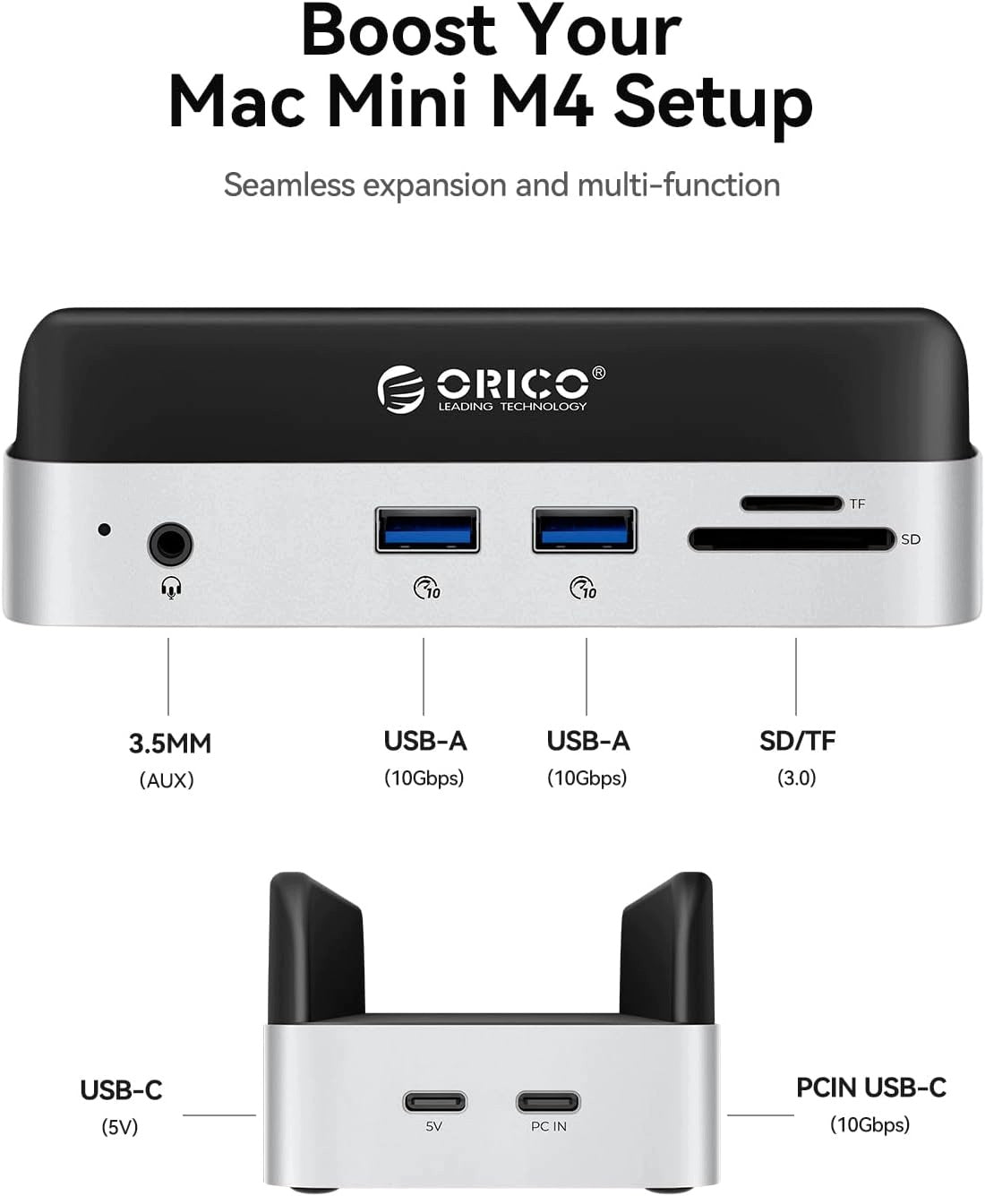 DOCKING STATION MAC MINI M4 USB-C HUB SSD 1TB SD READER Manufacturer code STACJA DOKUJĄCA MAC MINI M4 USB-C HUB SS