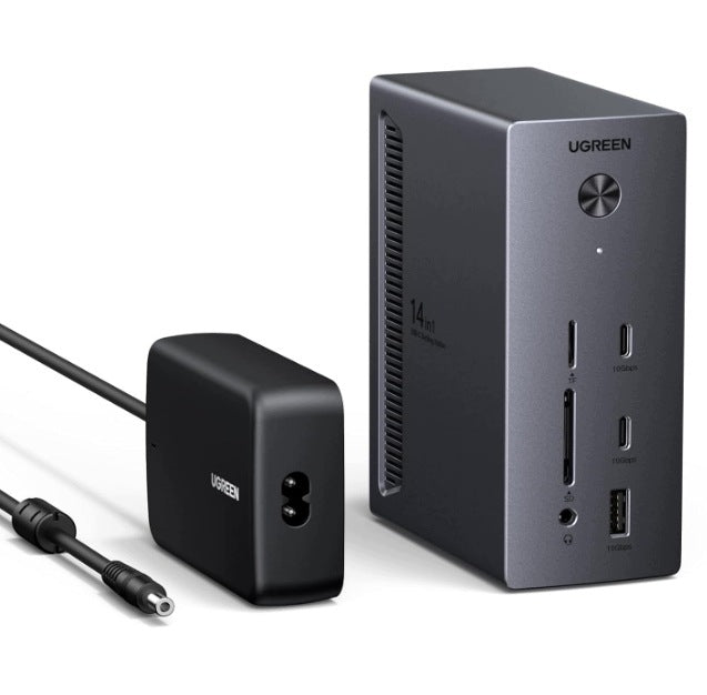DOCKING STATION USB C 14W1 3 MONITORS 8K HDMI DP PD 100W LAN