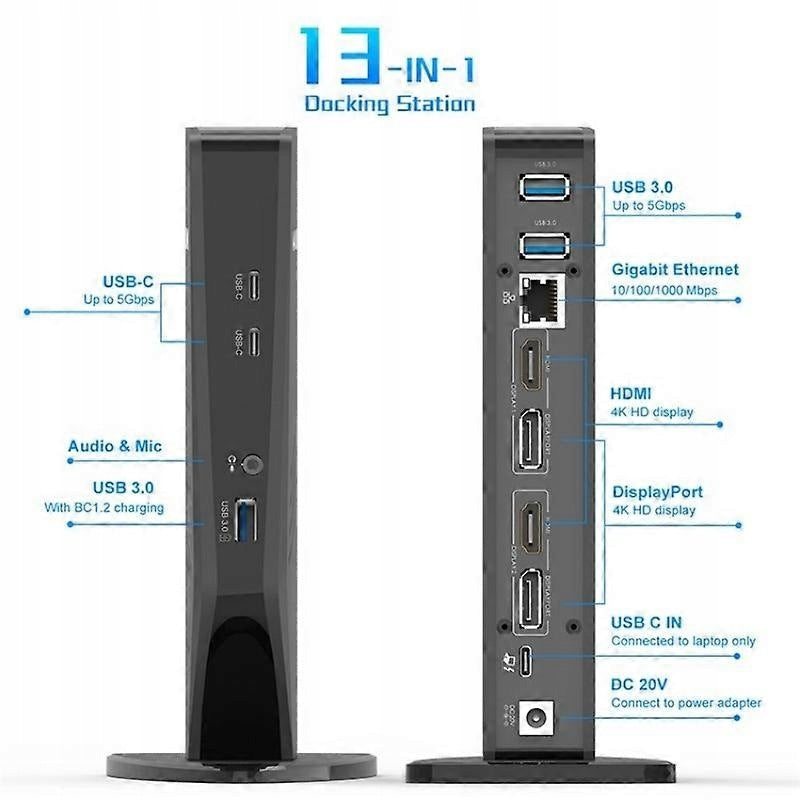 DOCKING STATION WAVLINK UG69PD5 USB-C HD 60Hz Manufacturer code 9985641146458
