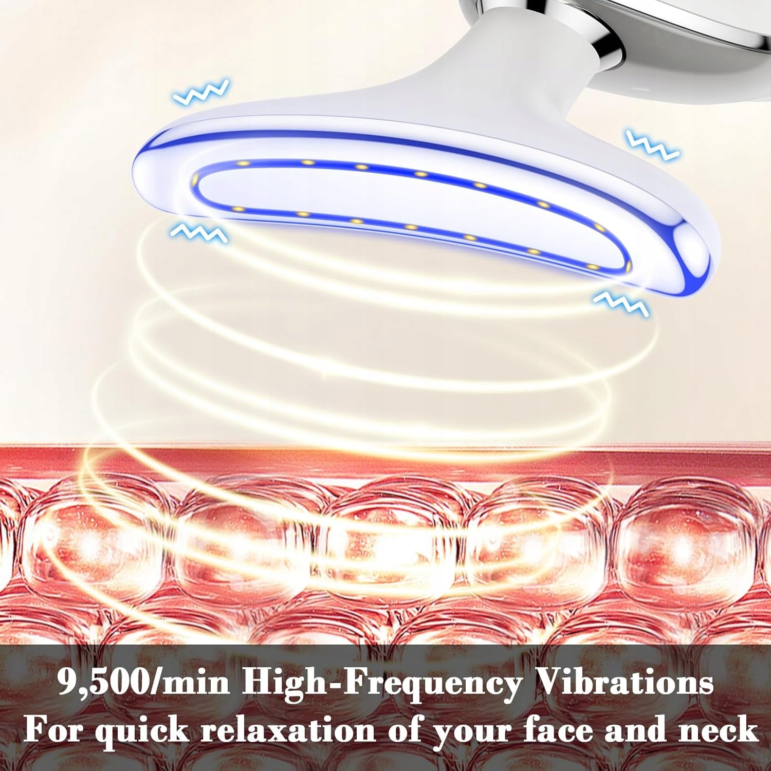 DOCOCO FACE LIFTING MASSAGER 45°C EMS light red vibration