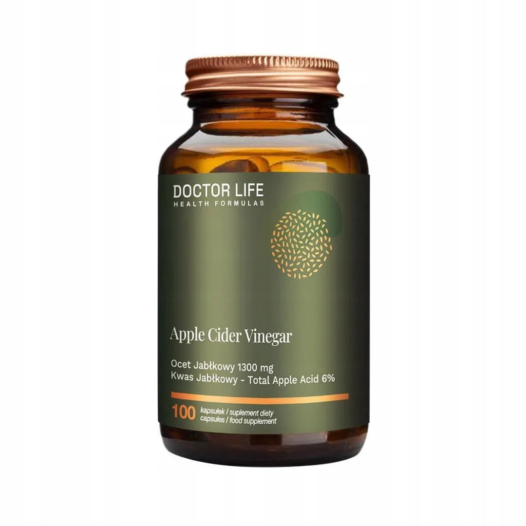 DOCTOR LIFE Apple Cider Vinegar 1300mg Apple Vinegar 100 capsules