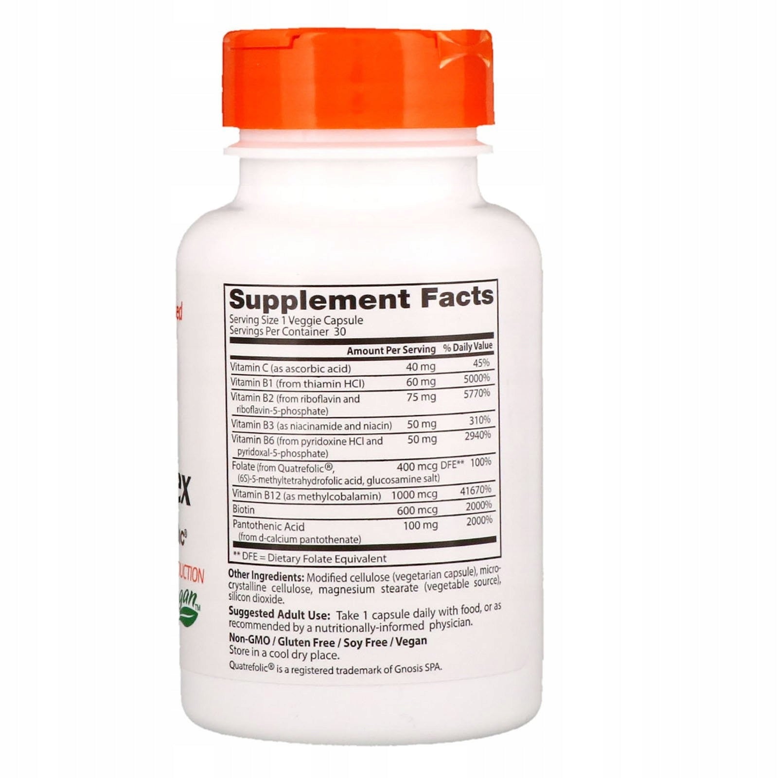 DOCTOR'S BEST FULLY ACTIVE B-COMPLEX 30k Expiration date at least 1 year from the date of purchase