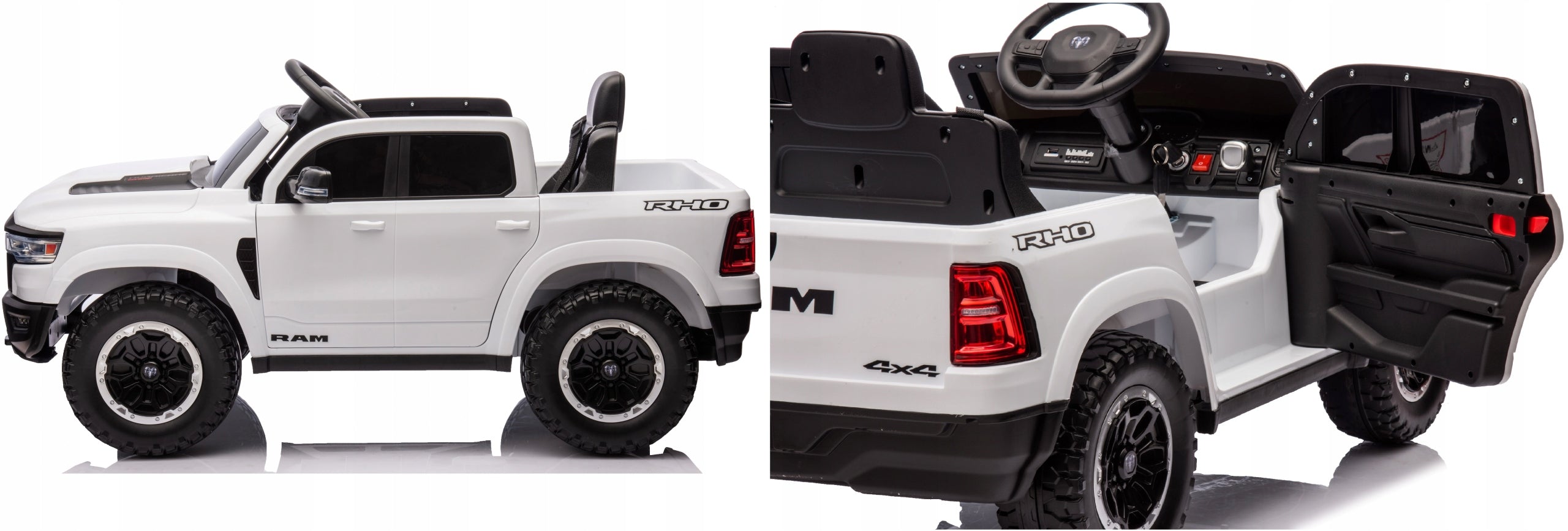 DODGE RAM 1500 Battery Operated Car LEATHER PILOT SOFT WHEELS EVA car 12V Batteries included yes