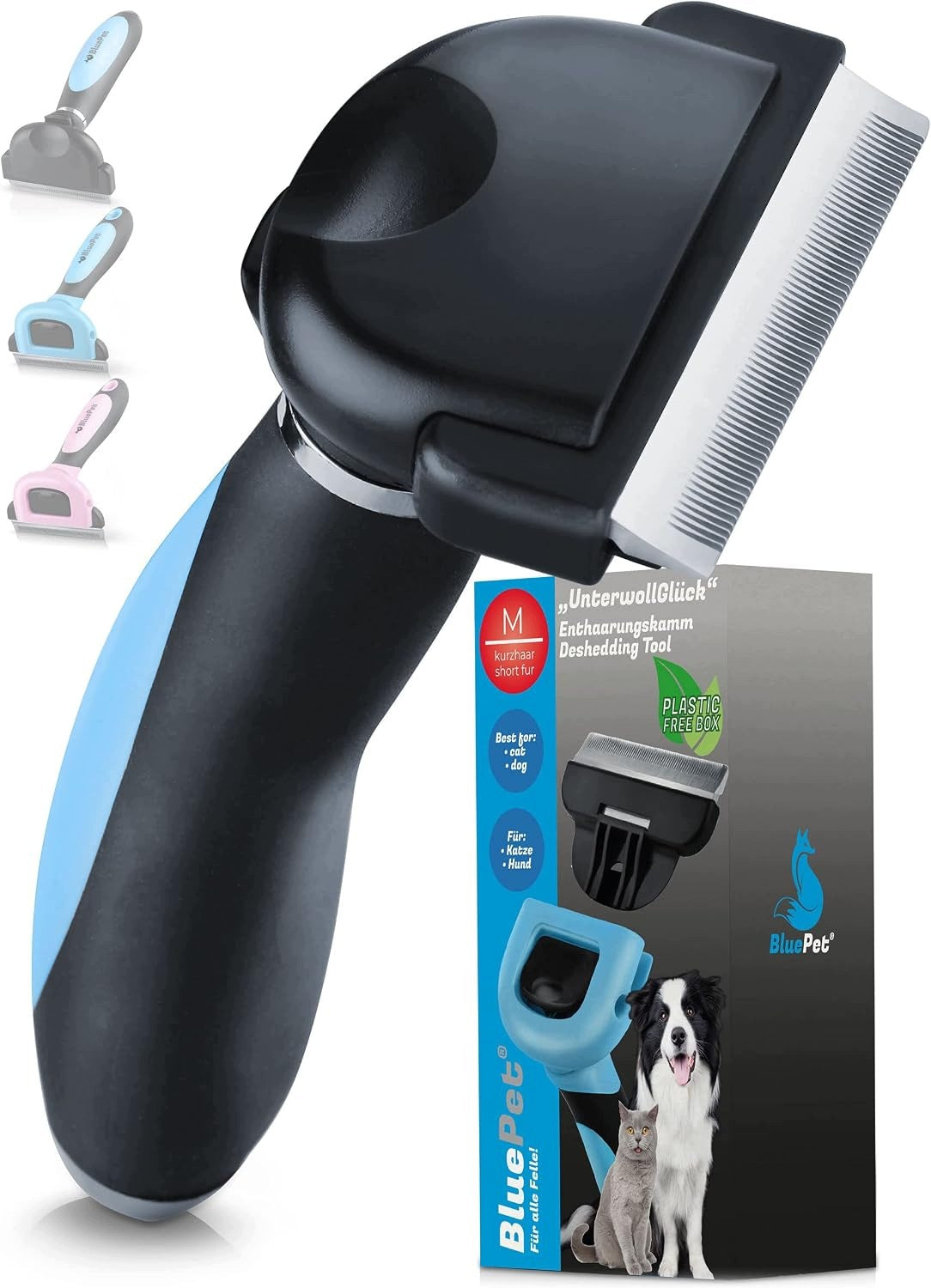 DOG AND CAT BRUSH REMOVES 90% OF HAIR SHORT-HAIRED CARE