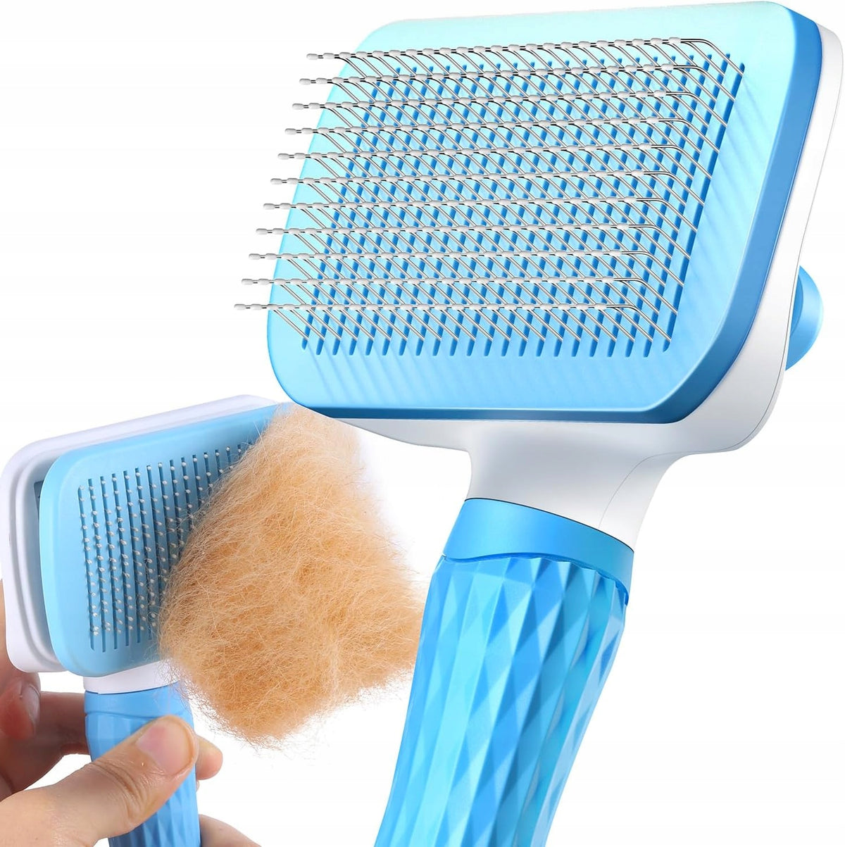 DOG AND CAT GROOMING BRUSH REMOVES LOOSE HAIR AND DIRT