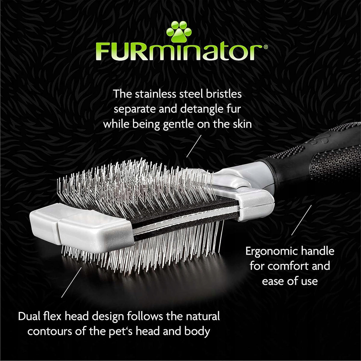 DOG AND CAT HAIR BRUSH HARD DOUBLE-SIDED TANGLE COMBING Packaging status original